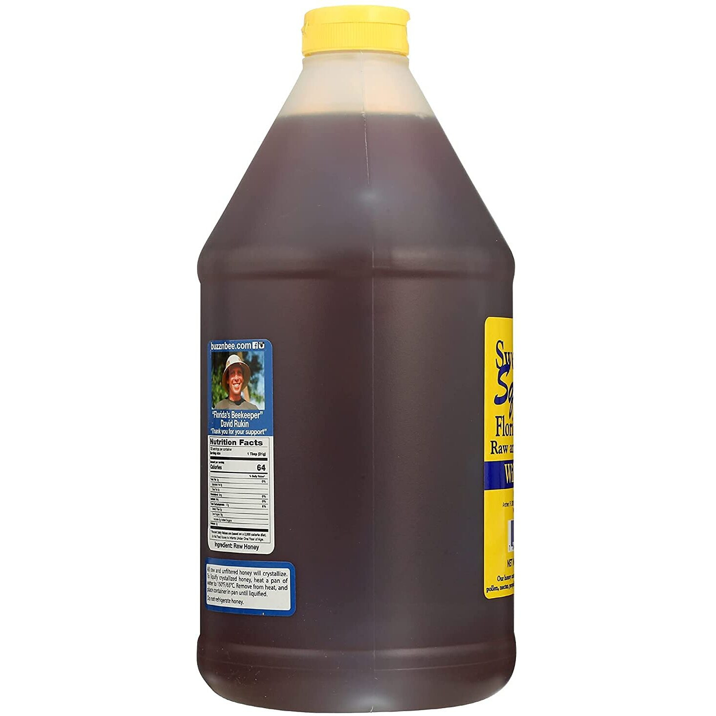 Buzzn Bee Raw Florida Honey - Unpasteurized And Unfiltered (Wildflower, 6 Pound)