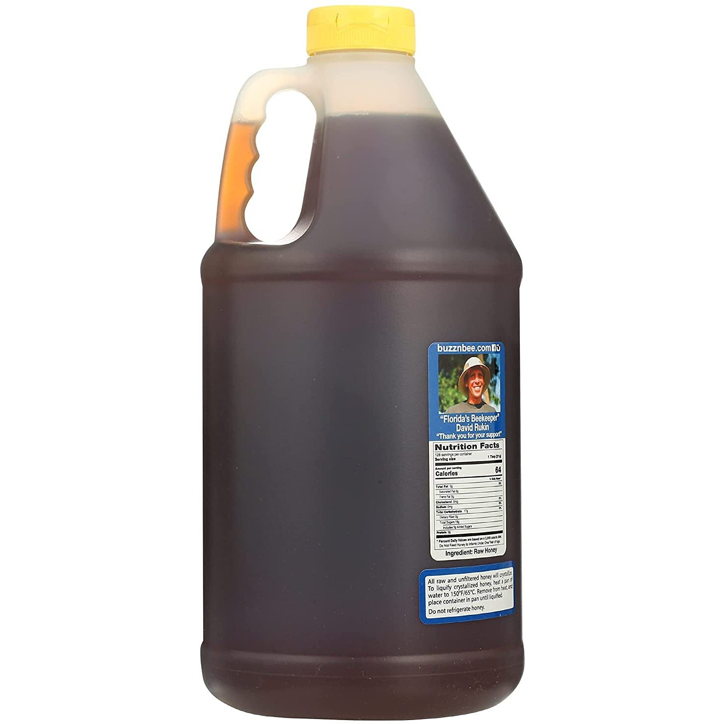 Buzzn Bee Raw Florida Honey - Unpasteurized And Unfiltered (Wildflower, 6 Pound)