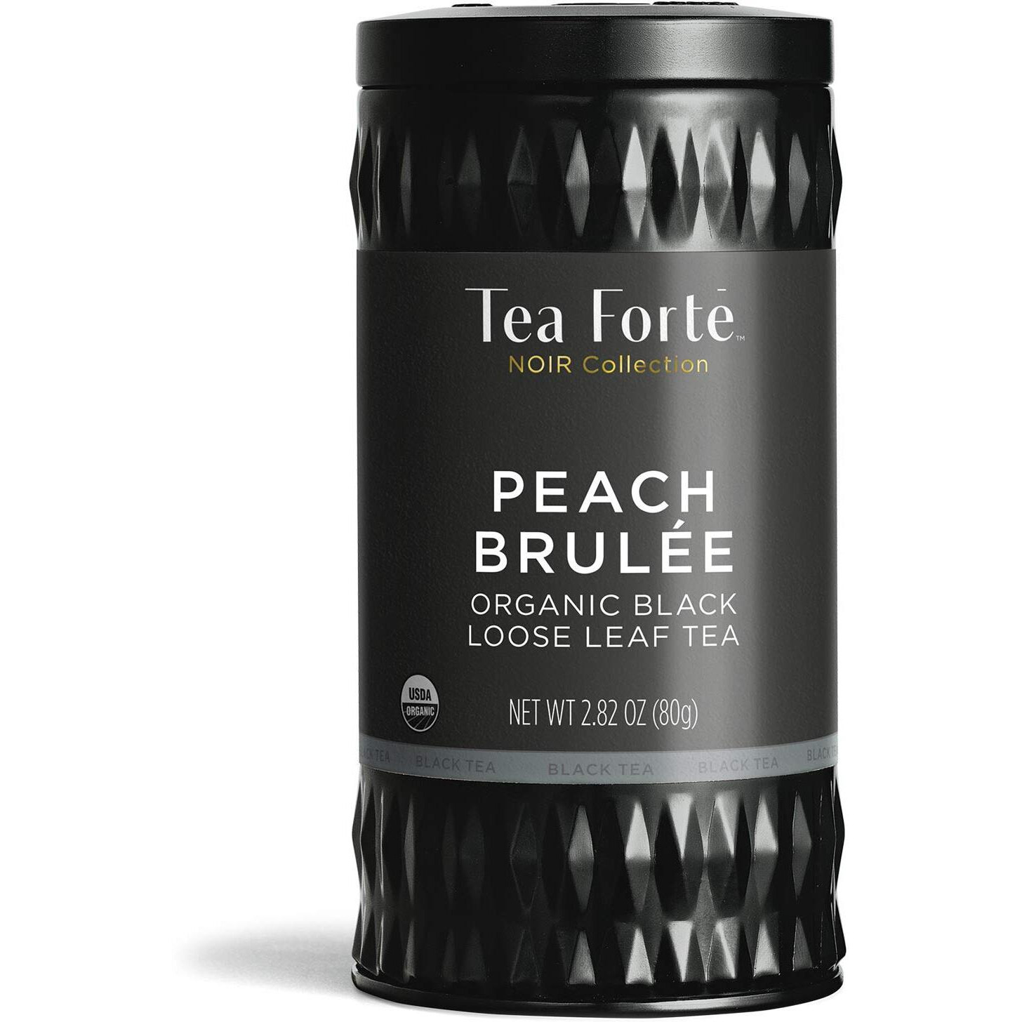 Tea Forte Black Tea, Peach Brulee, Loose Tea Canister