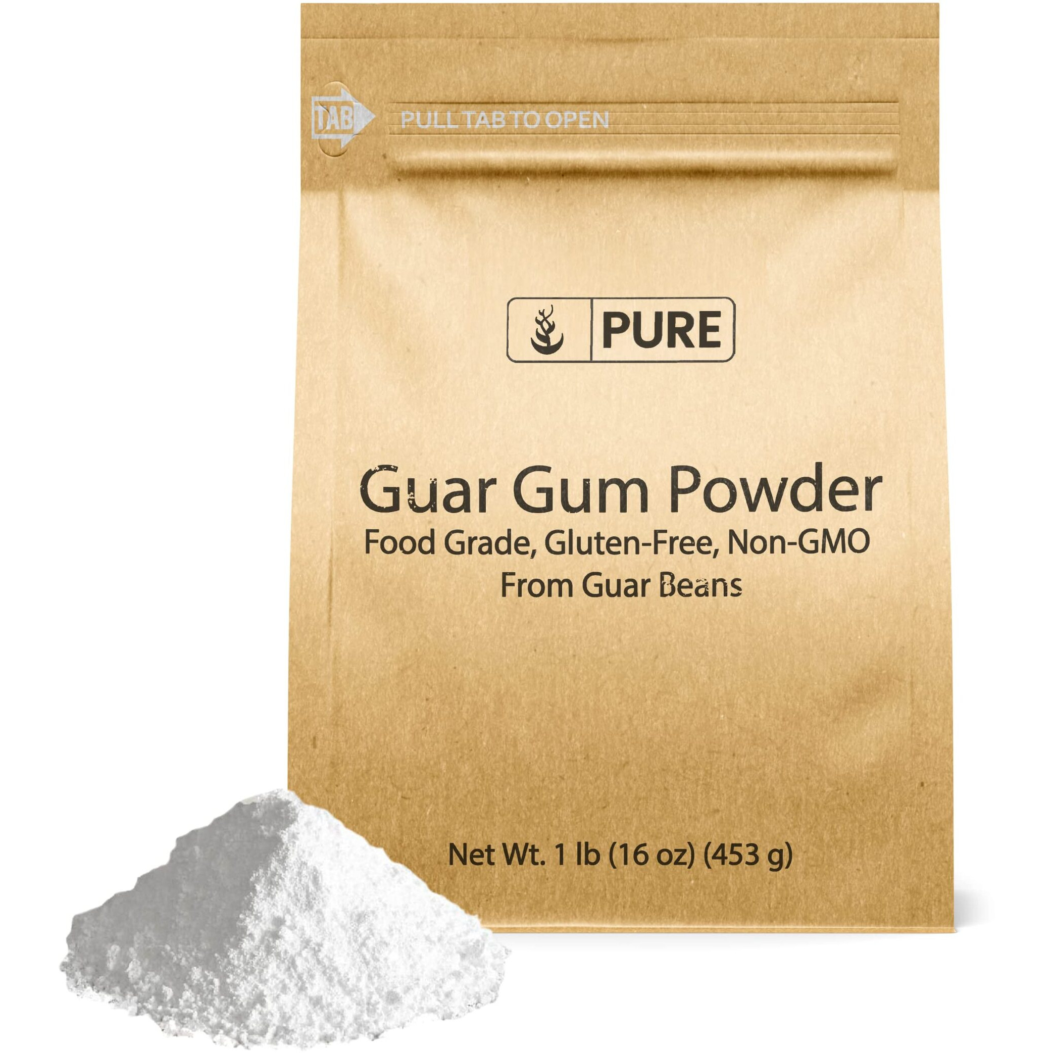 Pure Original Ingredients Guar Gum (1Lb) From Guar Beans, Food Grade, Gluten Free