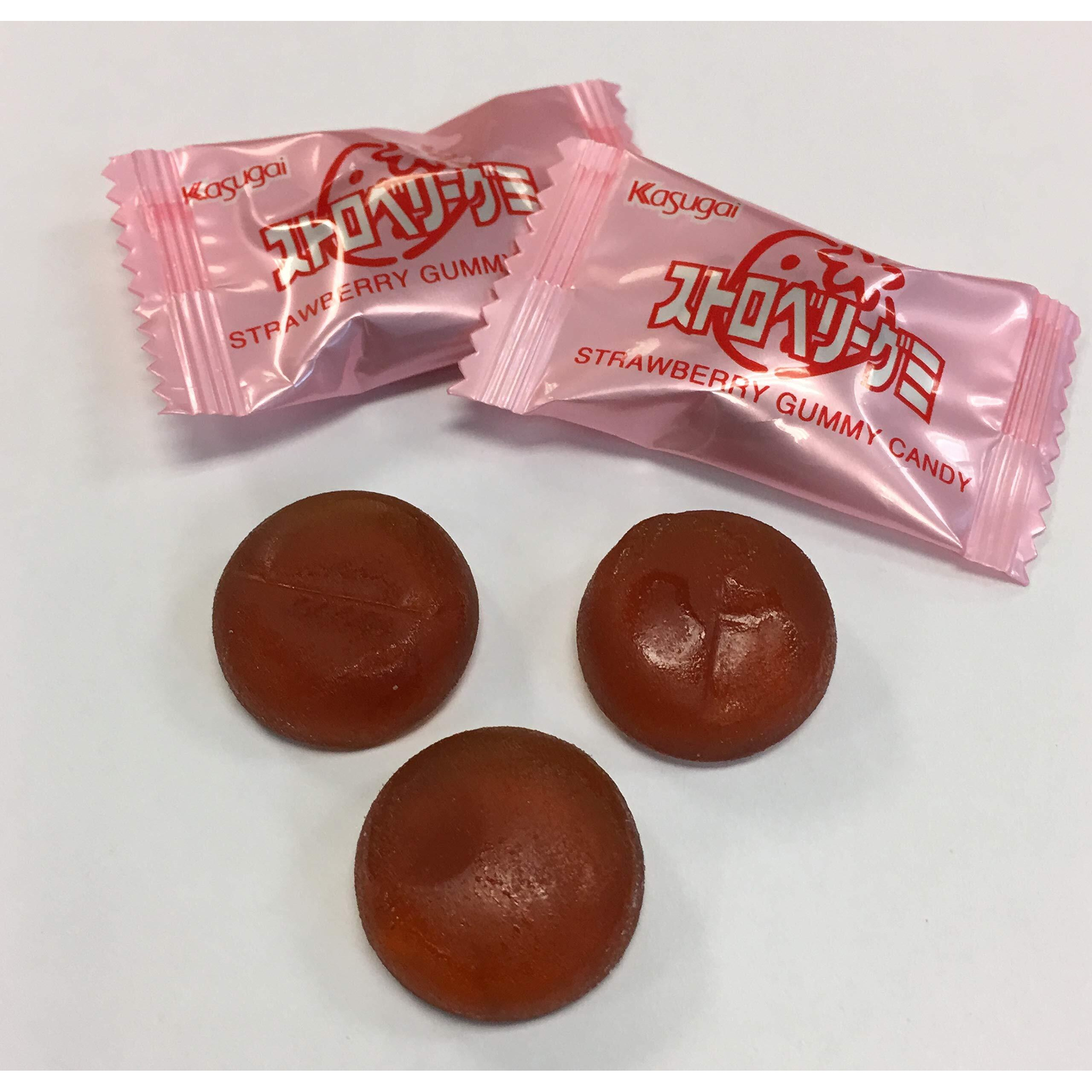 Kasugai Strawberry Gummy Candy 3.77Oz (3 Pack)