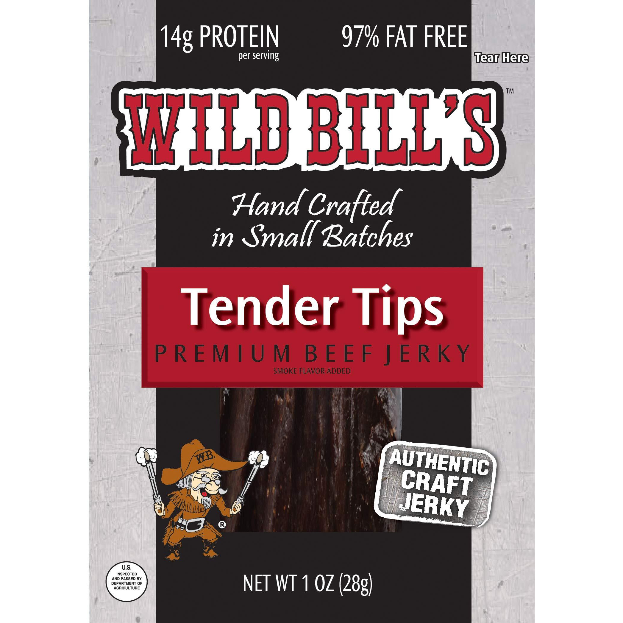 Wild Bills Hickory Smoked Beef Jerky 1 Ounce Packs (8 Count)