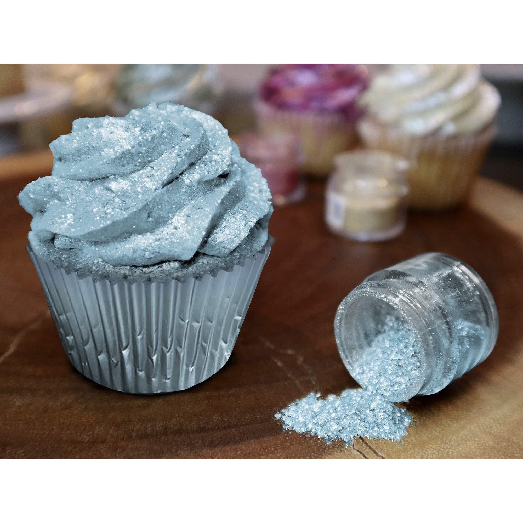 Bakell Tinker Dust - Soft Blue (5G 1X Jar) | Edible Glitter For Cakes, Cupcakes, Cake Pops, Drinks