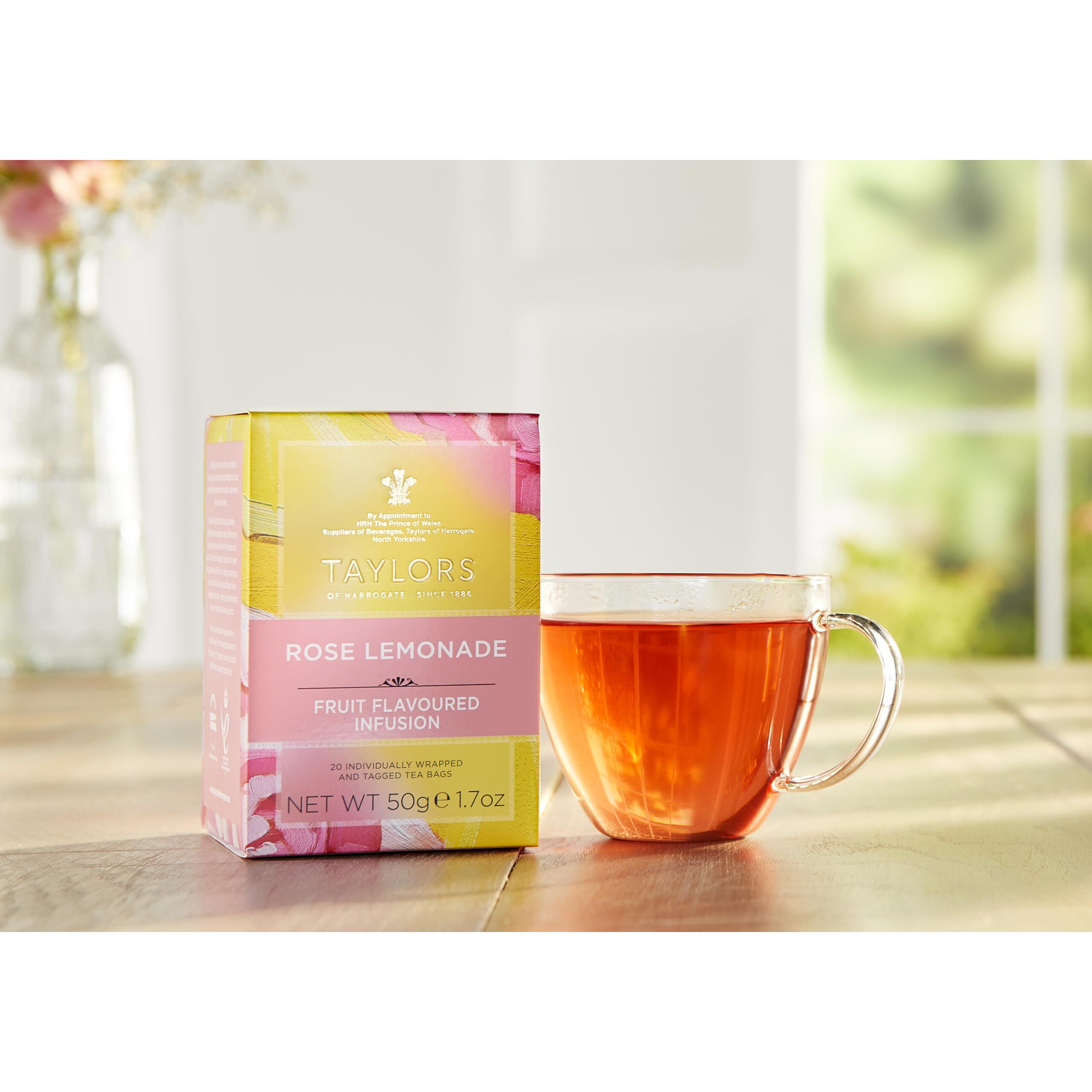 Taylors Of Harrogate Rose Lemonade Infusion, 20 Teabags (Pack Of 6)