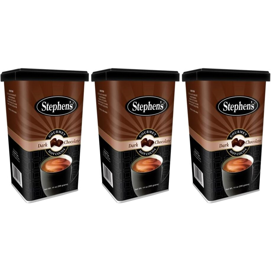 Stephen's Gourmet Hot Cocoa, Dark Chocolate, 14 Oz (Pack Of 3)