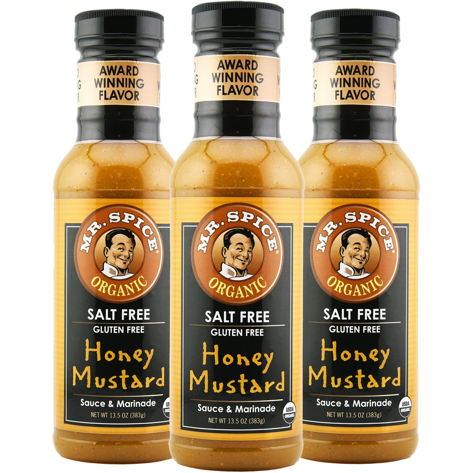 Mr. Spice Organic - Salt Free Sauce (Honey Mustard, 3-Pack)