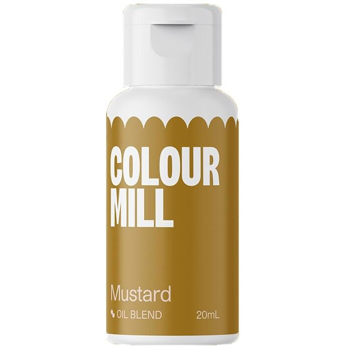 Colour Mill Oil-Based Food Coloring, 20 Milliliters Mustard - Gold