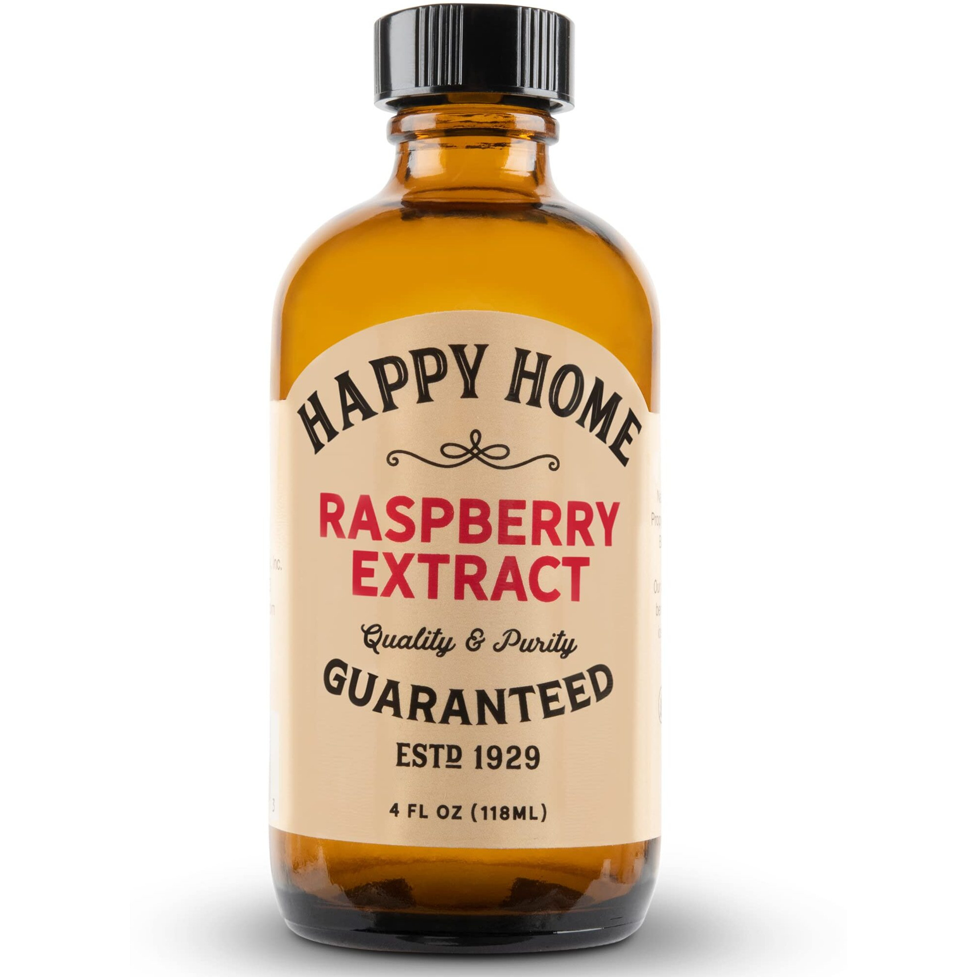 Happy Home Natural Raspberry Flavor - Certified Kosher, 4 Oz.