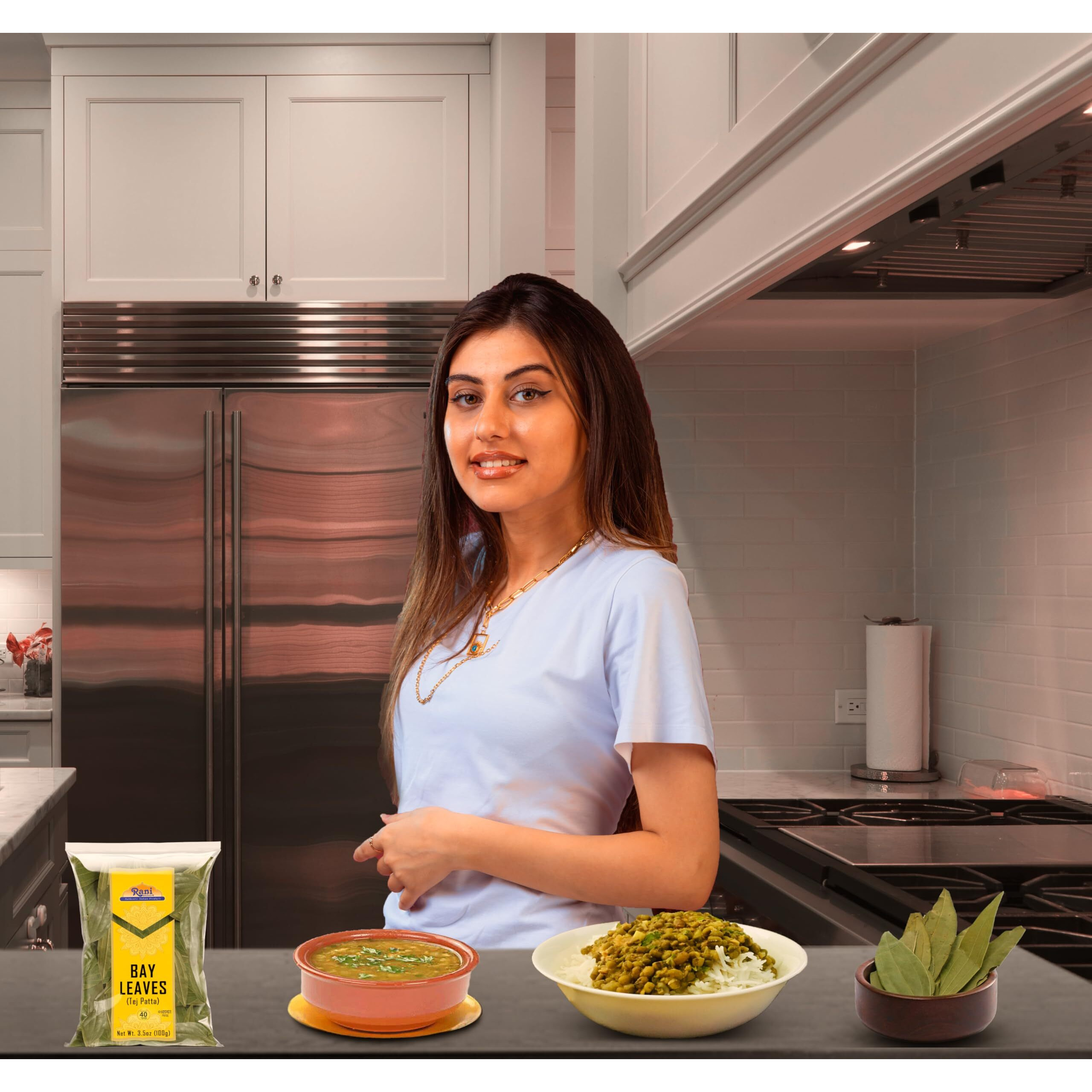 Rani Bay Leaf (Leaves) Whole Spice Hand Selected Extra Large 3.5Oz (100G) ~ All Natural | Gluten Friendly | Non-Gmo | Kosher | Vegan | Indian Origin (Tej Patta)