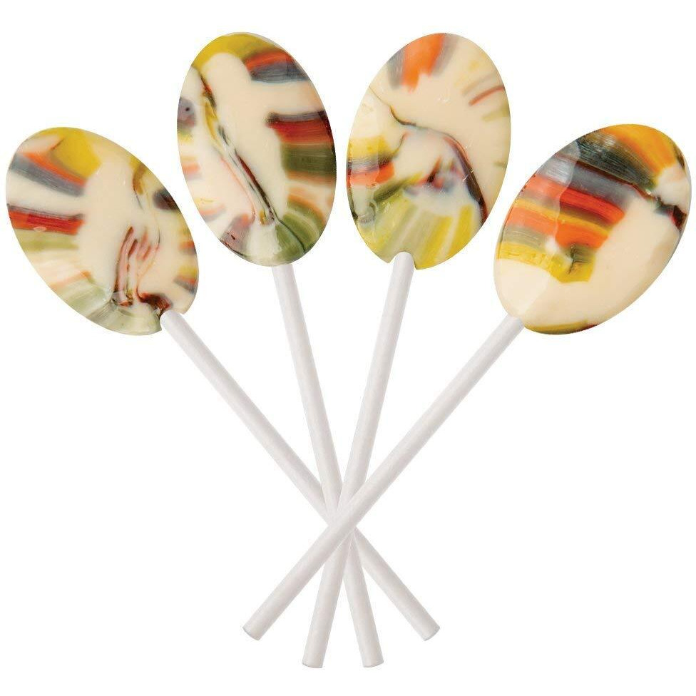 Dr. Johns Sugar Free Candy, Healthy Lollipops With Zero Sugar, Low Calorie Snacks, Keto Friendly Hard Candy Sweets, Berry Swirl Oval, 60 Count, 1 Lb