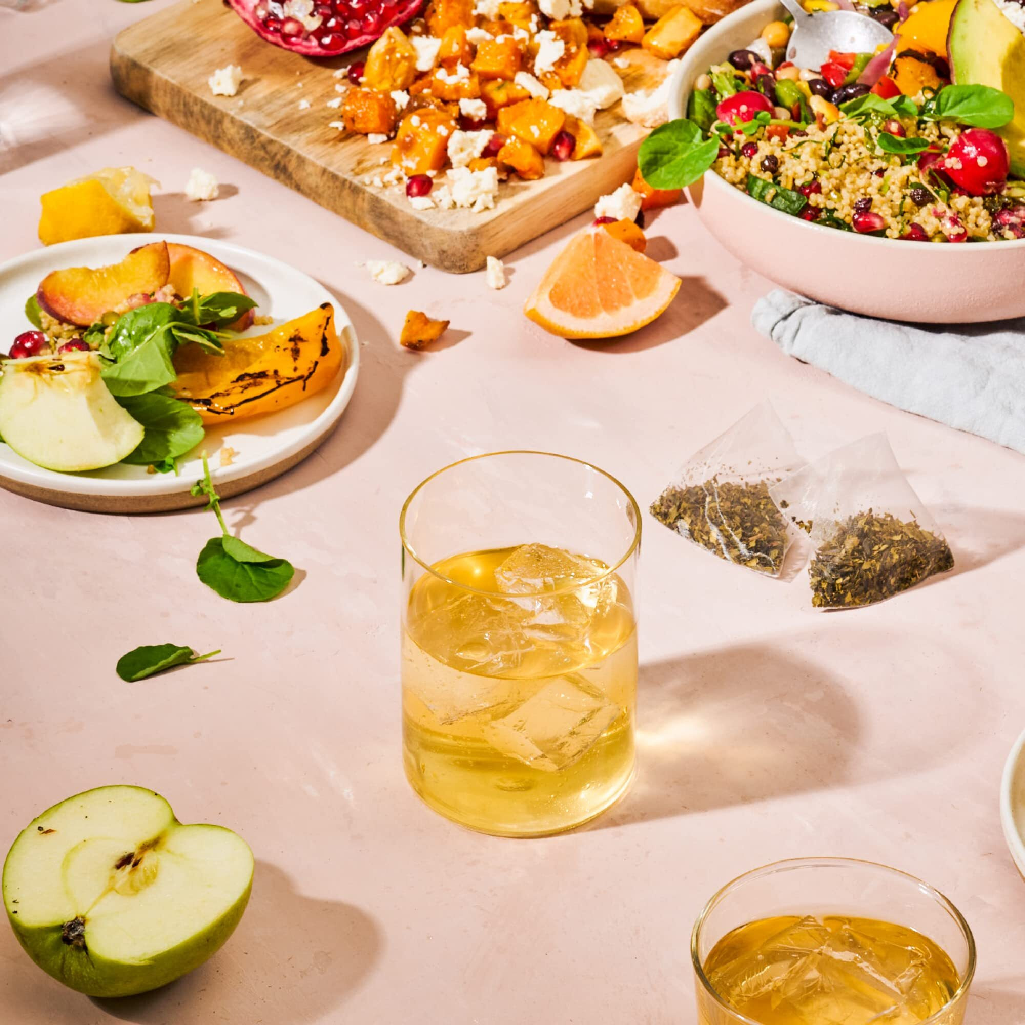 Teatulia Organic Jasmine Green Tea Bags (50 Pyramid Sachet Teabags) Whole Leaf Natural Green Tea Infused With Jasmine Flower In Bags | Premium 100% Compostable And Sustainably Grown In Bangladesh