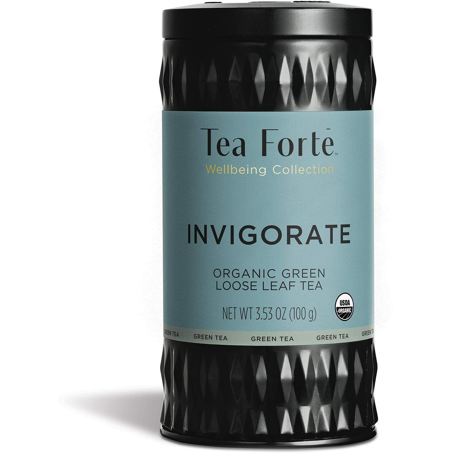 Tea Forte Invigorate Organic Green Tea With Beetroot, Ginger, Ginseng And Matcha Powder, Makes 35-50 Cups, 3.53 Ounce Loose Leaf Tea Canister