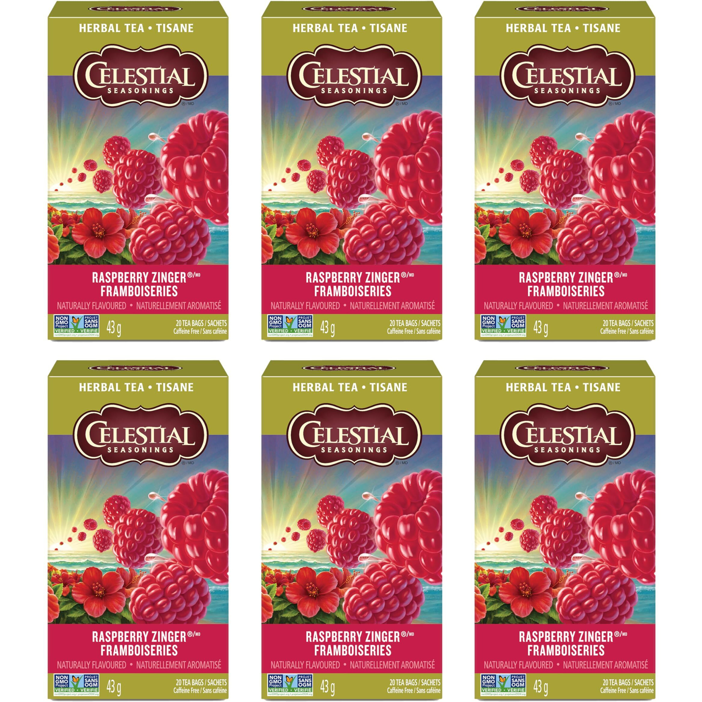 Celestial Seasonings Tea Zngr Rspbry