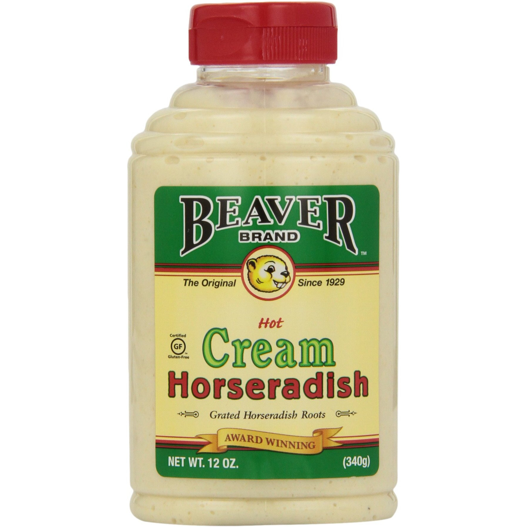 Beaver Brand Cream Style Horseradish, 12-Ounce Squeezable Bottles (Pack Of 6)