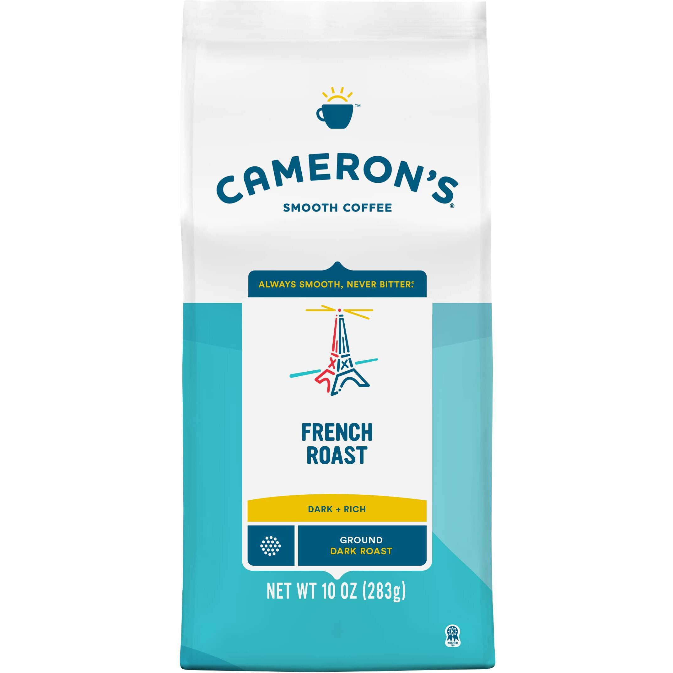 Cameron's Coffee Roasted Ground Coffee Bag, French Roast, 10 Ounce