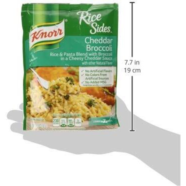 Knorr Rice Sides Dish, Cheddar Broccoli, 5.7 Oz, Pack Of 4
