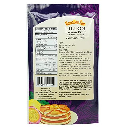 Hawaiian Sun Lilikoi Passion Fruit Pancake Mix (3 Pack)