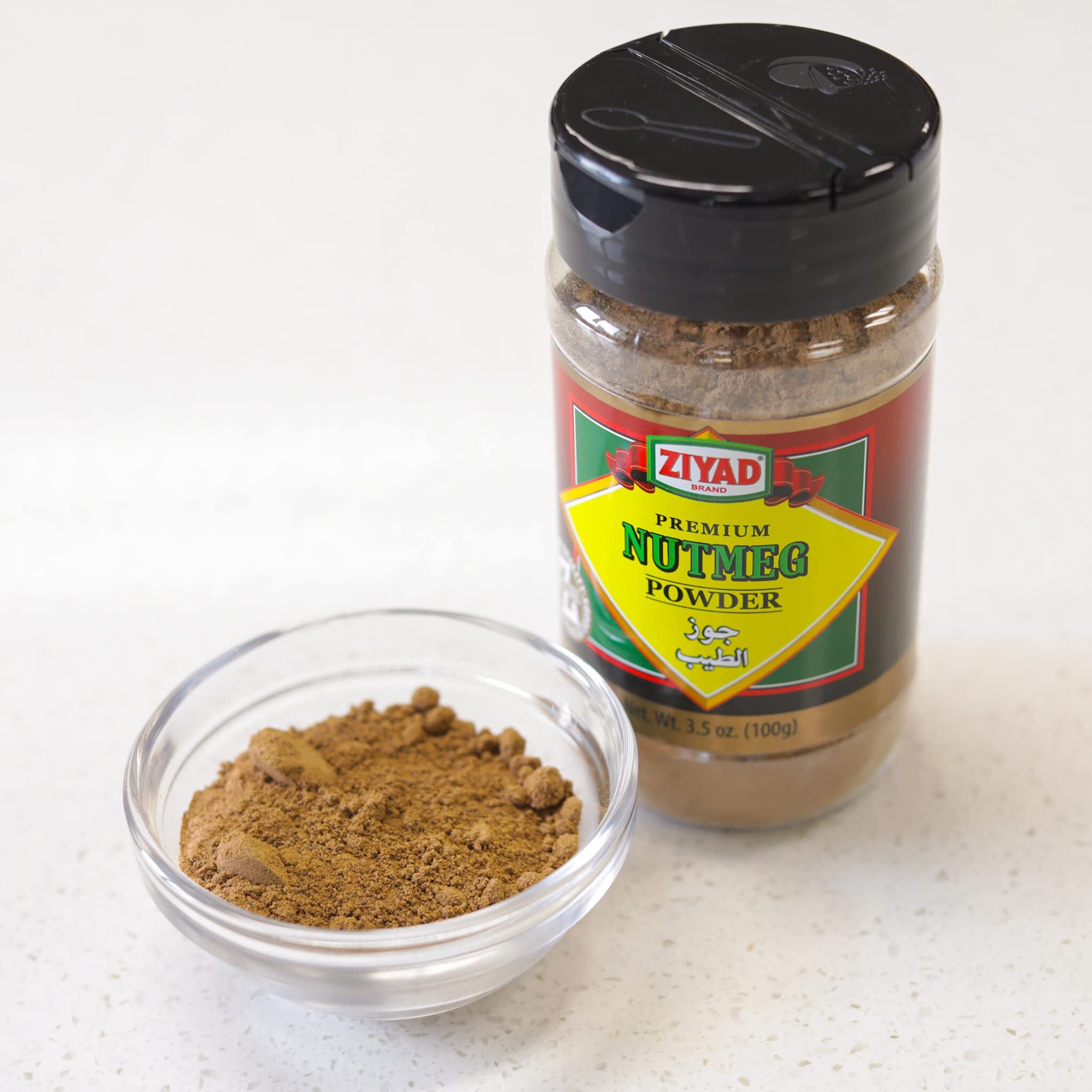 Ziyad Shaker Premium Ground Nutmeg Powder, Non-Gmo And Gluten Free, No Additives, No Preservatives, Adds Aroma And Flavor 3.5 Oz