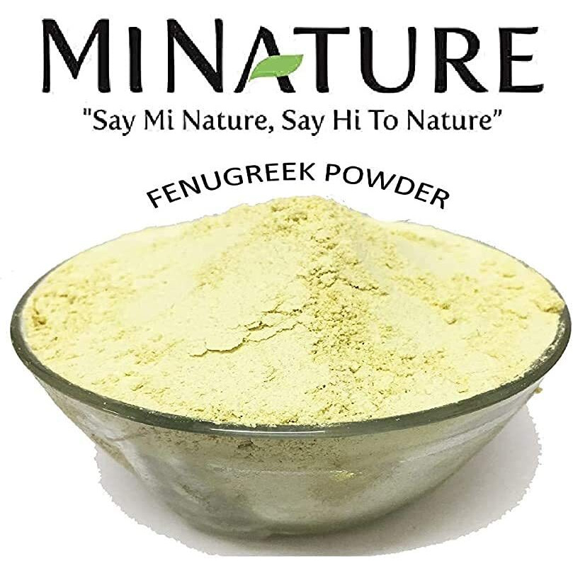 Mi Nature Usda Certified Organic Fenugreek Powder (Trigonella Foenum | 100G (3.5Oz) |100% Natural, Organically Grown | Resealable Zip Lock Pouch