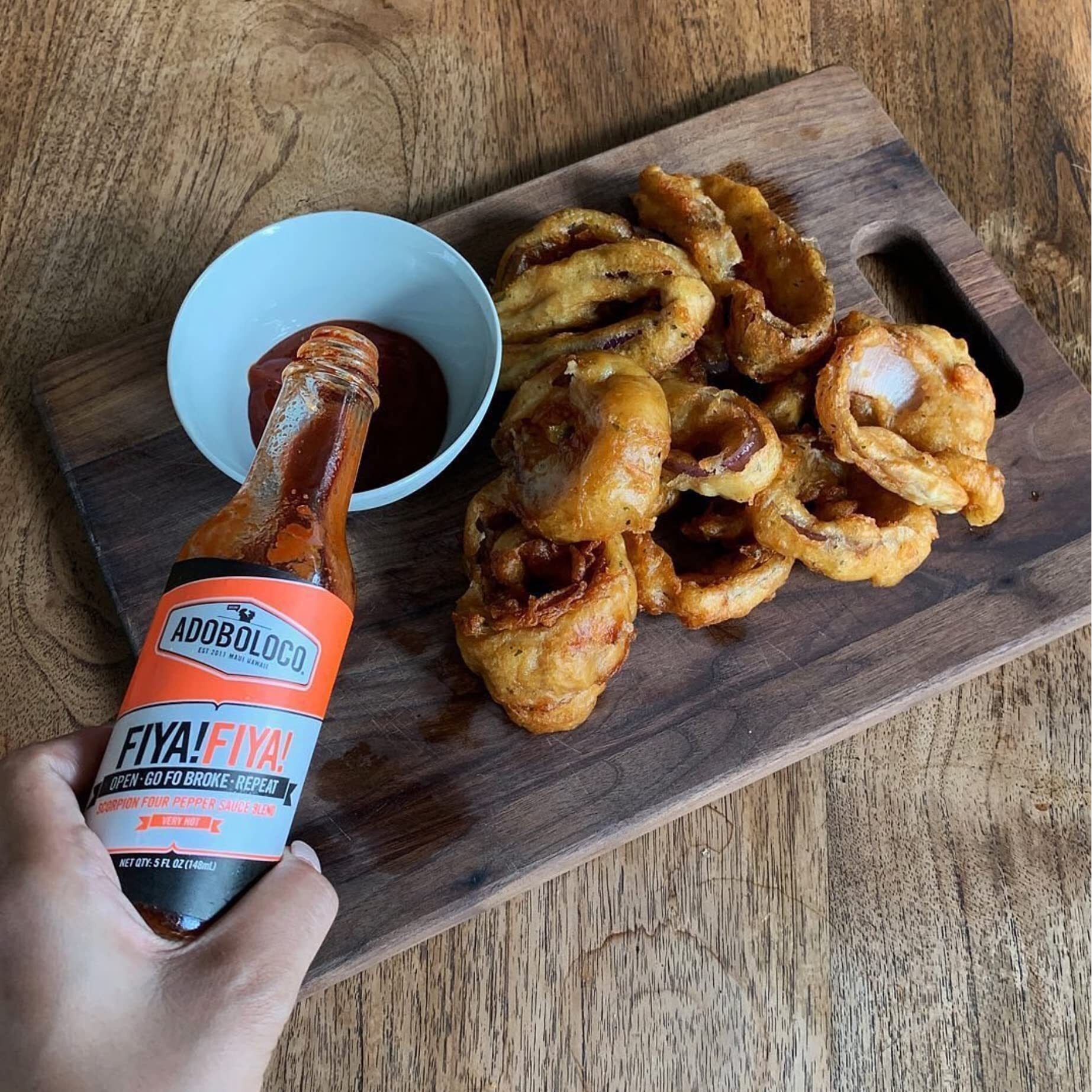 Adoboloco Hot Sauce Fiya Fiya 5Oz Sauce Extremely Hot Super Tasty Fiery Chili Pepper Sauce Blend