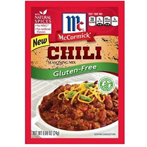 Mccormick Gluten Free Chili Seasoning Mix (4 Pack) 1 Oz Packets