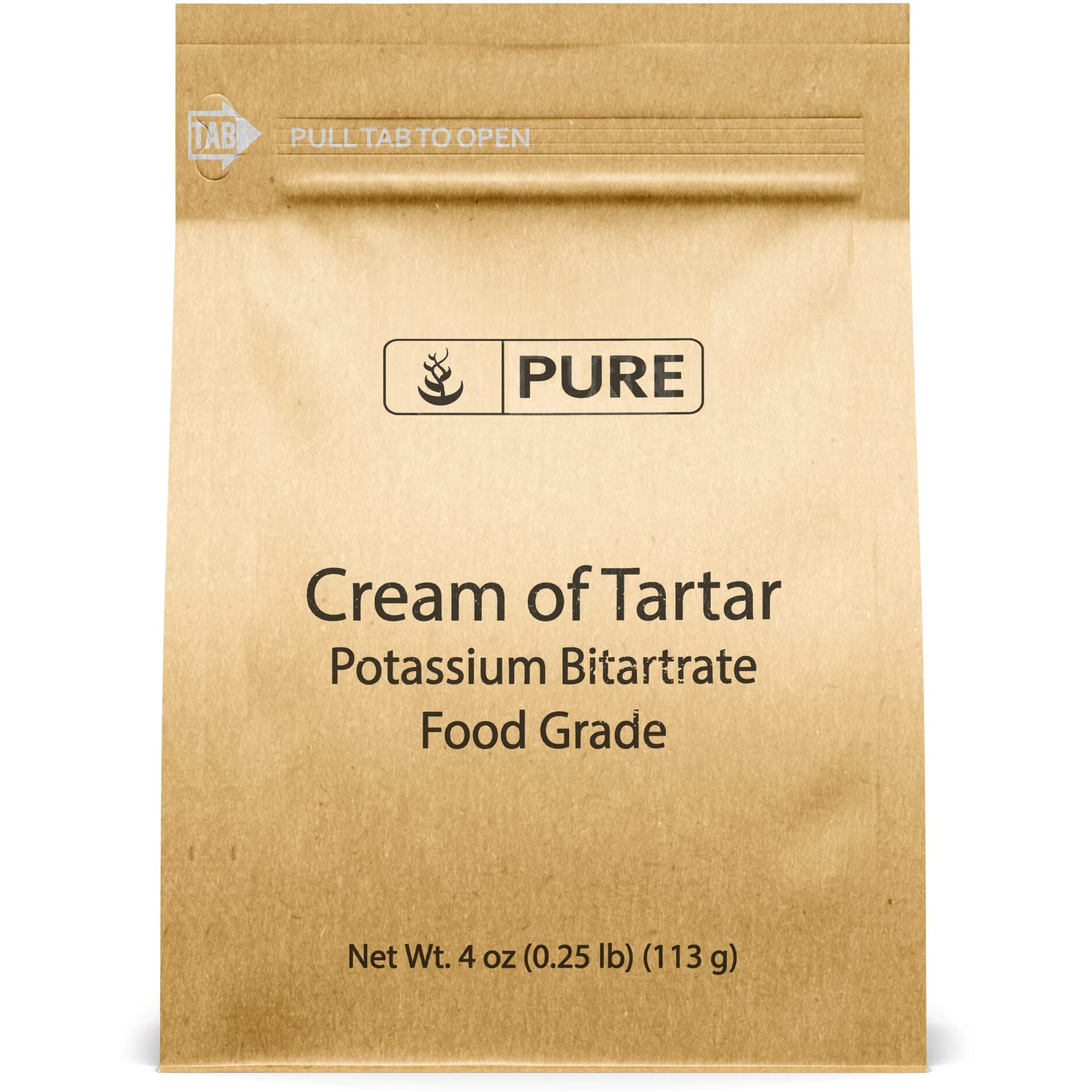 Pure Original Ingredients Cream Of Tartar (4 Oz) Pure & Natural, Baking & Cleaning, Diy Bath Bombs & More, Eco-Friendly Packaging,