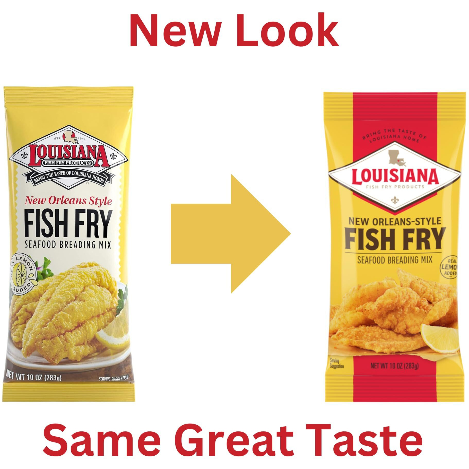 Louisiana Fish Fry Products New Orleans Style Lemon Fish Fry, 10 Oz (Pack Of 4)