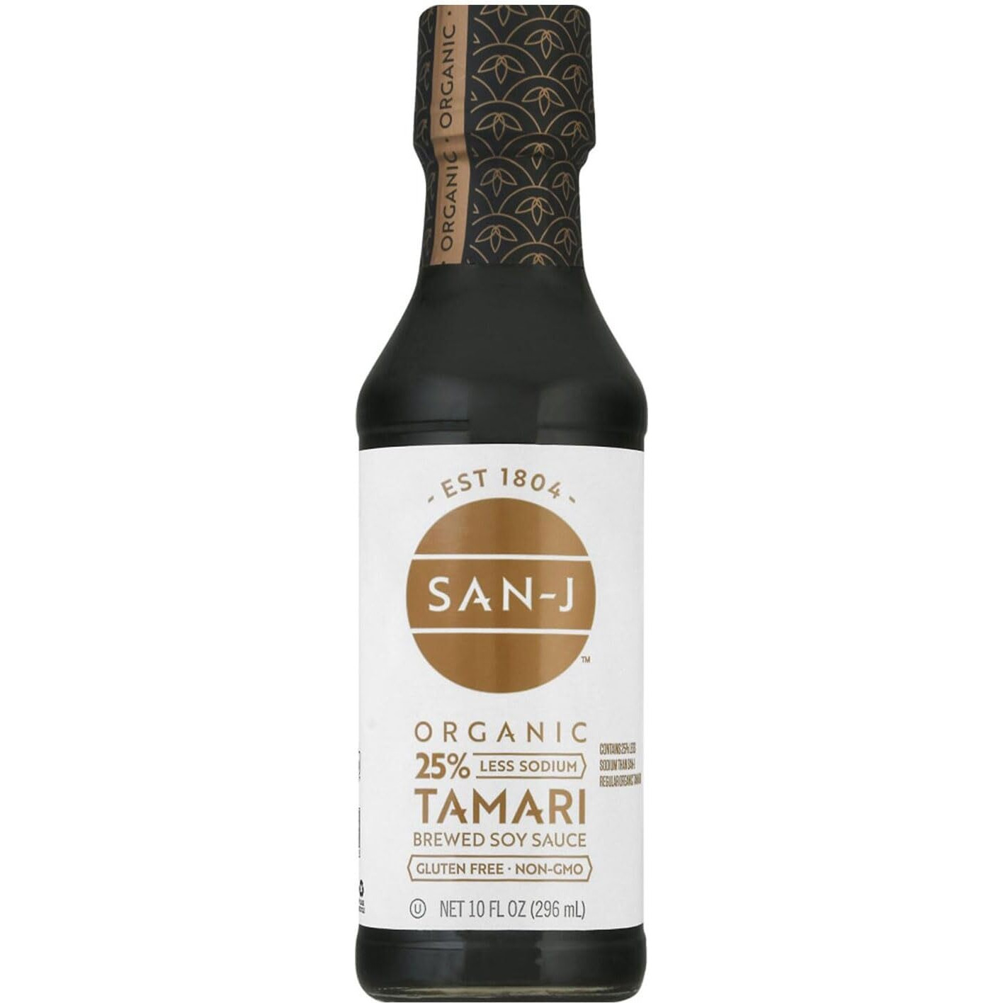 San J International, Sauce Tamari Gluten Free Reduced Sodium Organic, 10 Fl Oz