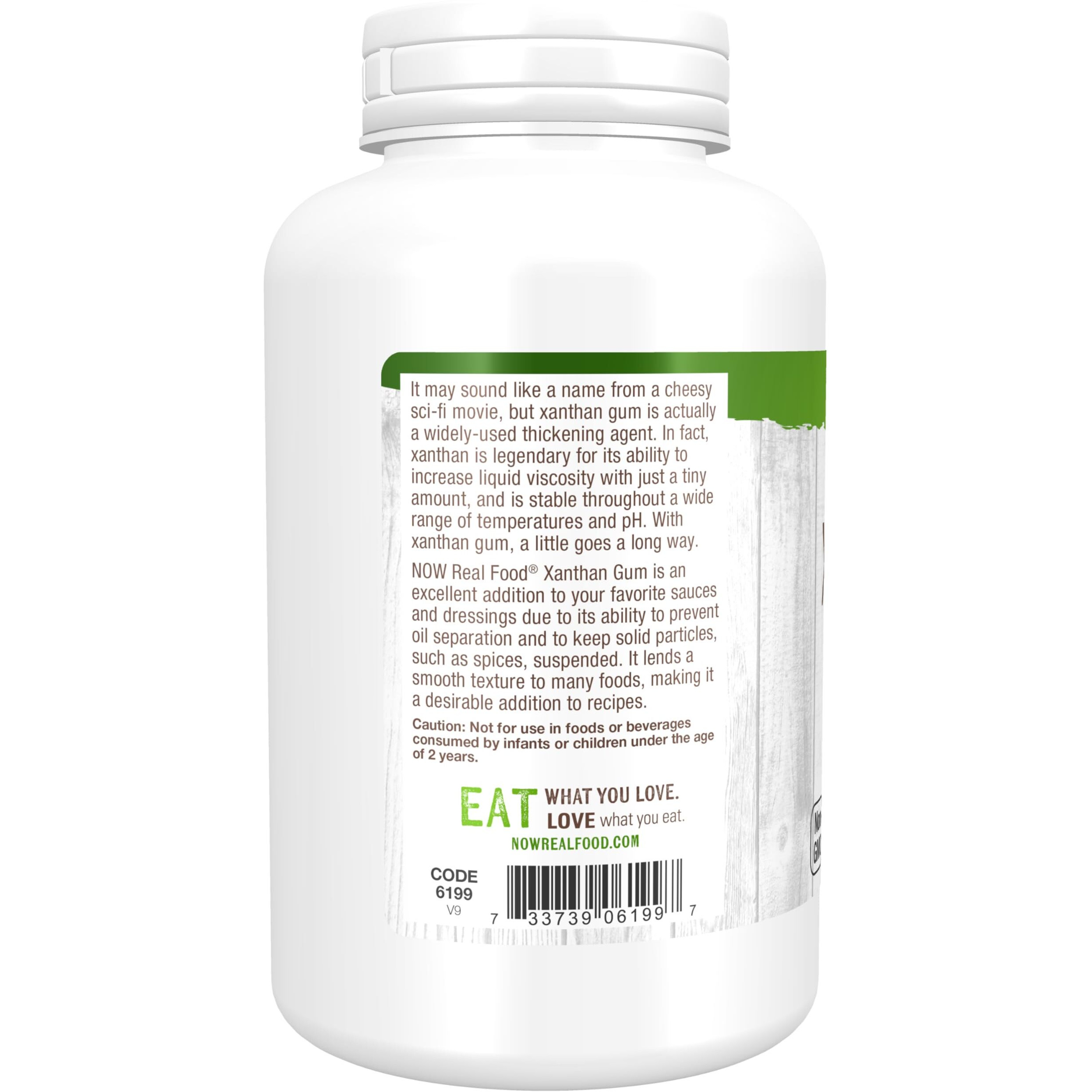 Now Foods, Xanthan Gum Pure Powder, Kosher And Gluten-Free Natural Thickener, 6-Ounce