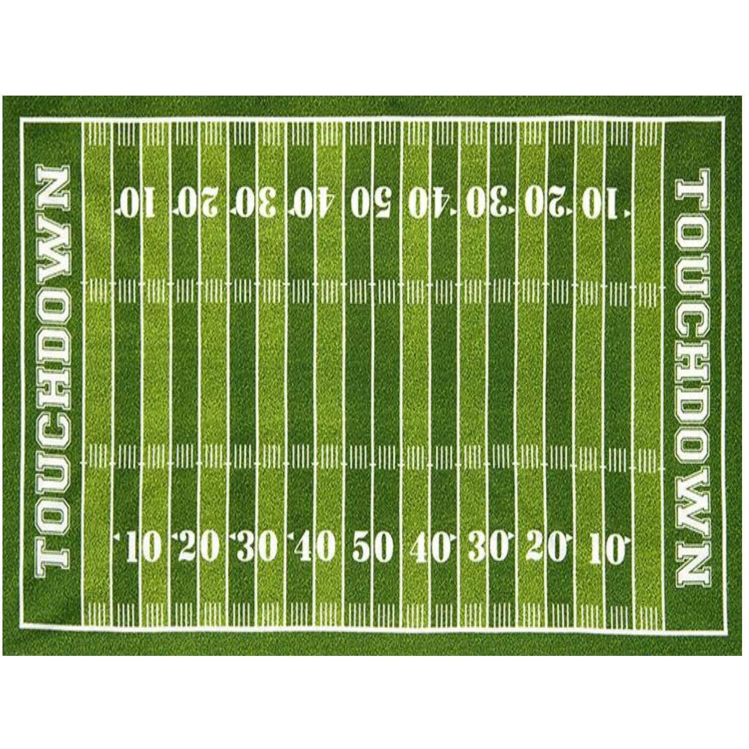 Football Field Edible Cake Topper-1/4 Sheet