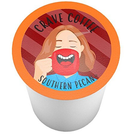 Crave Beverages Flavored Coffee Pods, Compatible With Keurig K-Cup Brewers, Southern Pecan, 100 Count