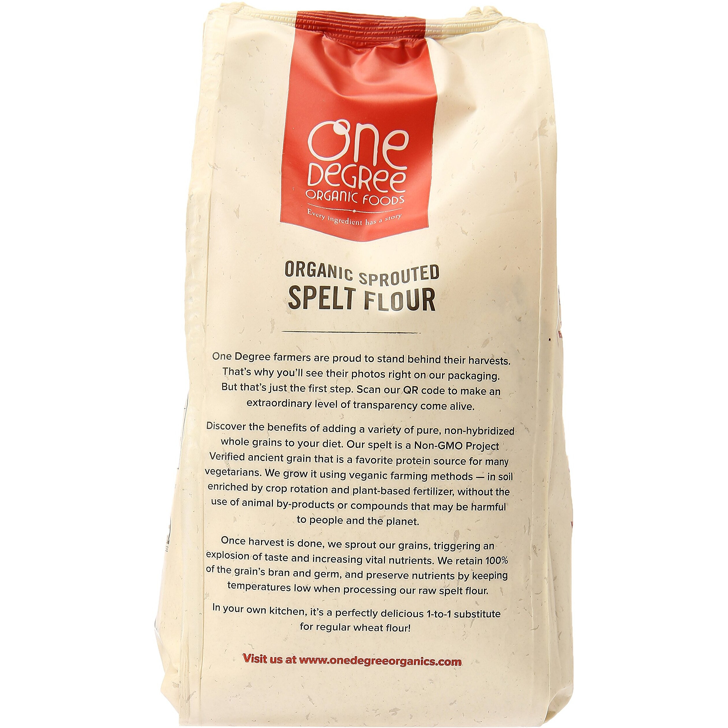 One Degree Organics Organic Sprouted Spelt Flour, 32 Oz