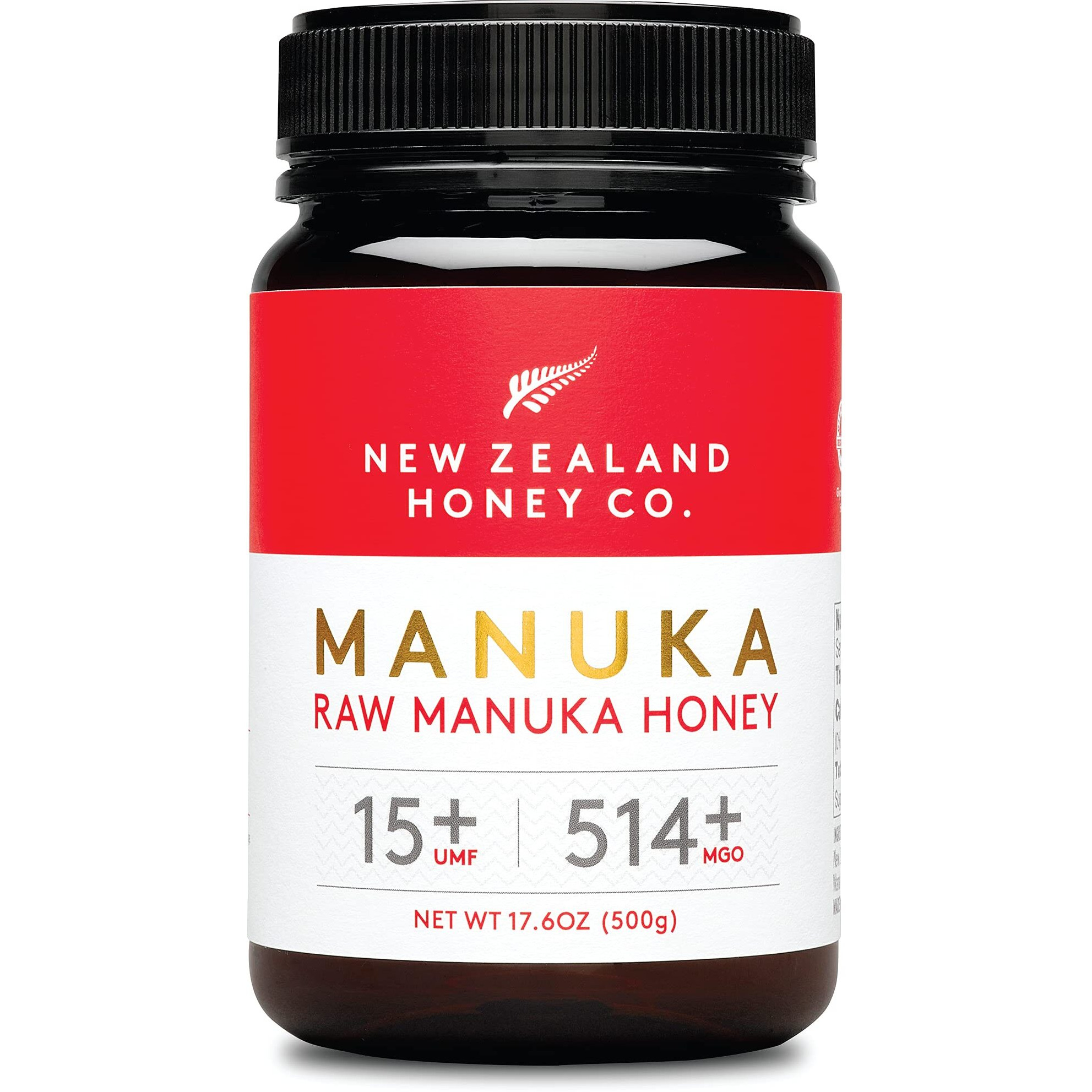 New Zealand Honey Co. Raw Manuka Honey Umf 15+ | Mgo 514+, Umf Certified / 17.6Oz