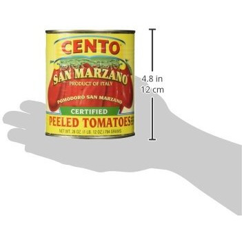 San Marzano Certified Cento Italian Peeled Tomatoes, Case Of 4 /28 Oz