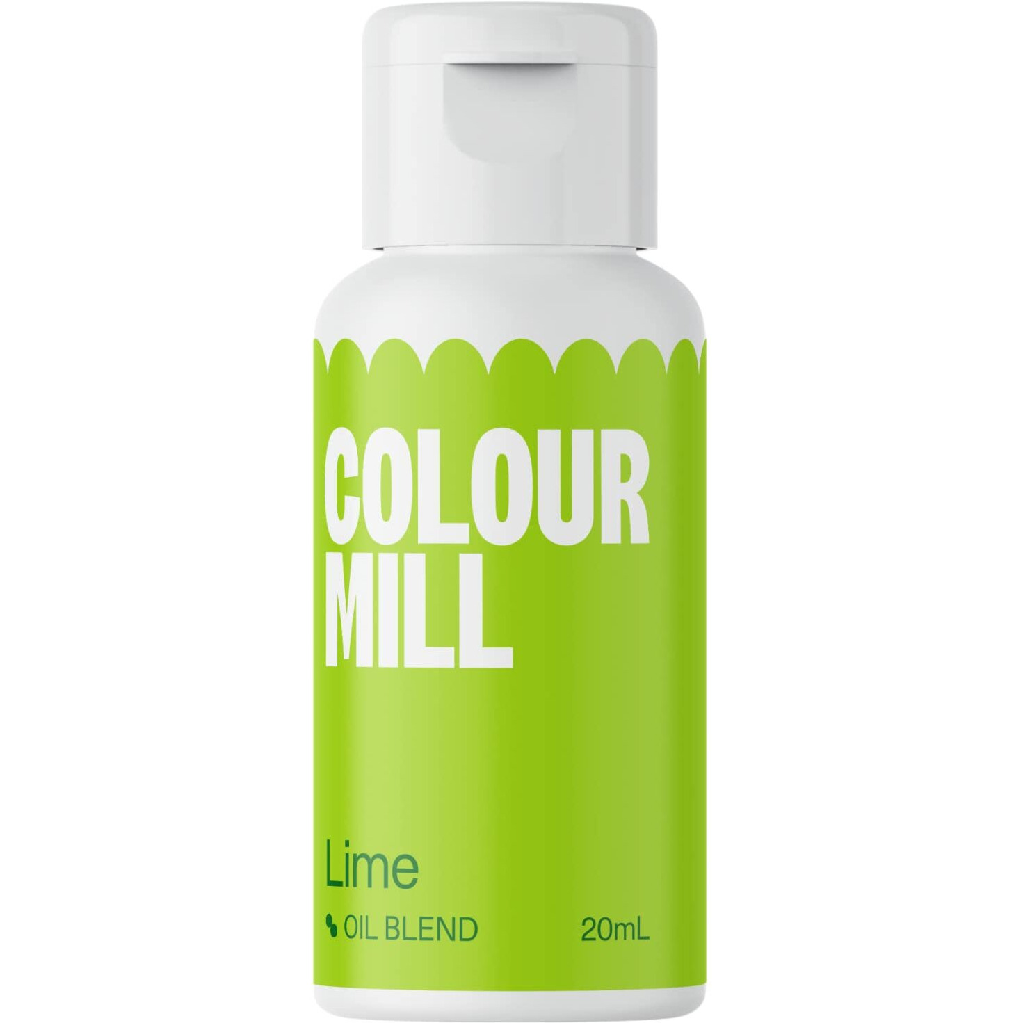 Colour Mill Oil-Based Food Coloring, 20 Milliliters Lime