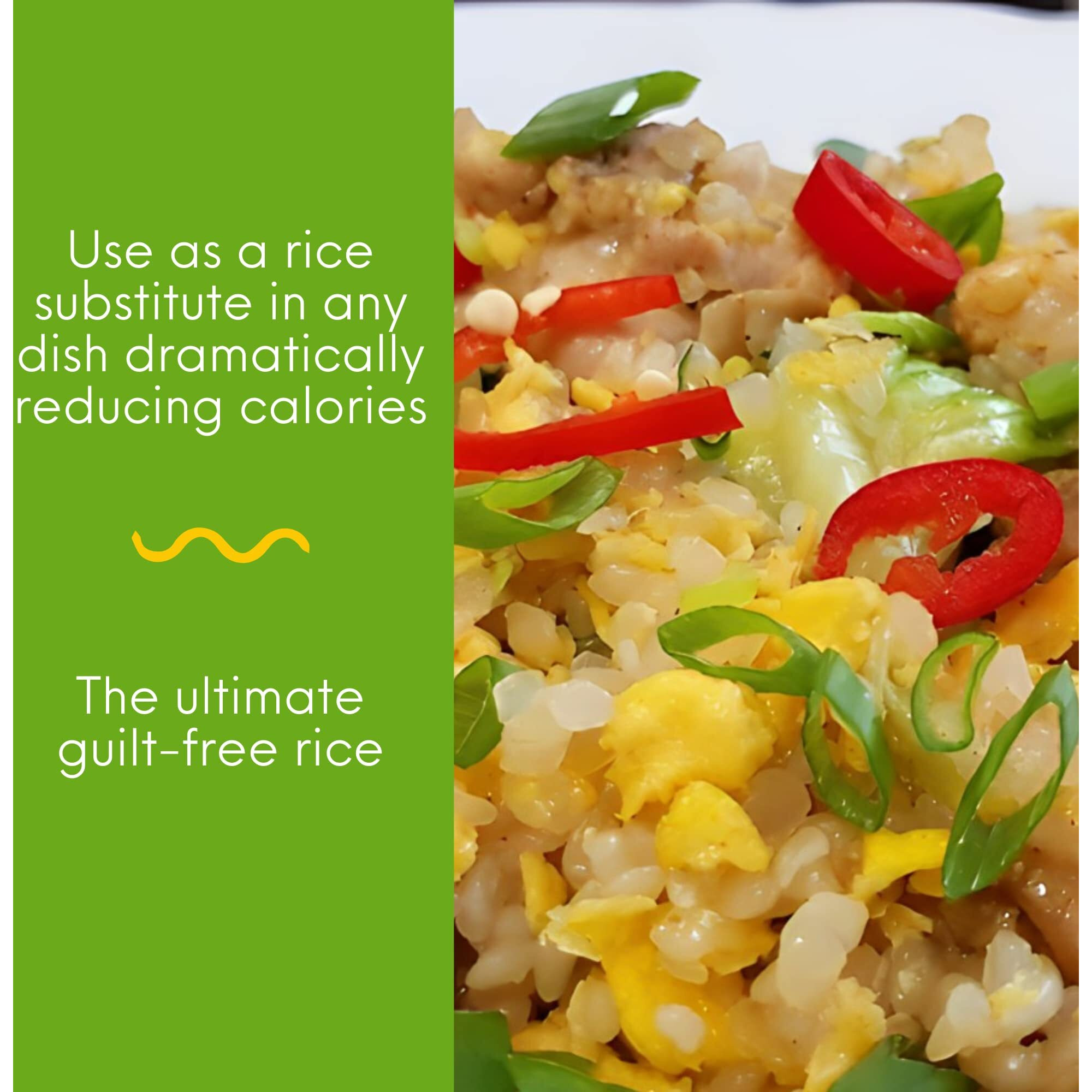 Miracle Noodle Organic Miracle Rice - Konjac Rice, Keto Rice, Plant-Based, Gluten-Free, Soy Free, Low Carb Rice, Low-Calorie Rice, Grain Free, Perfect For Stir-Fry, Rice Pilaf - 8 Oz, 6-Pack