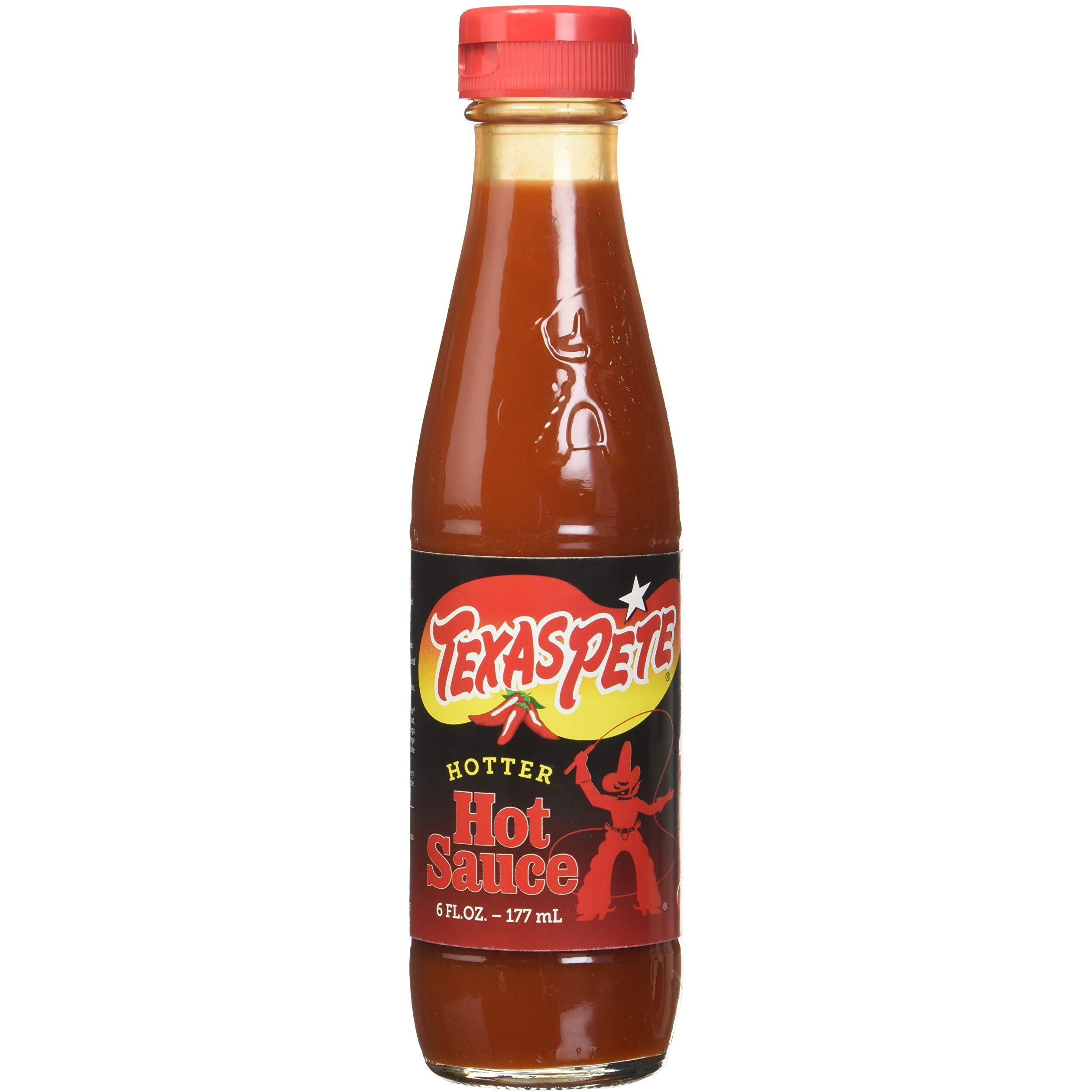 Texas Pete Hotter Hot Sauce, 6 Ounce (4 Bottles)