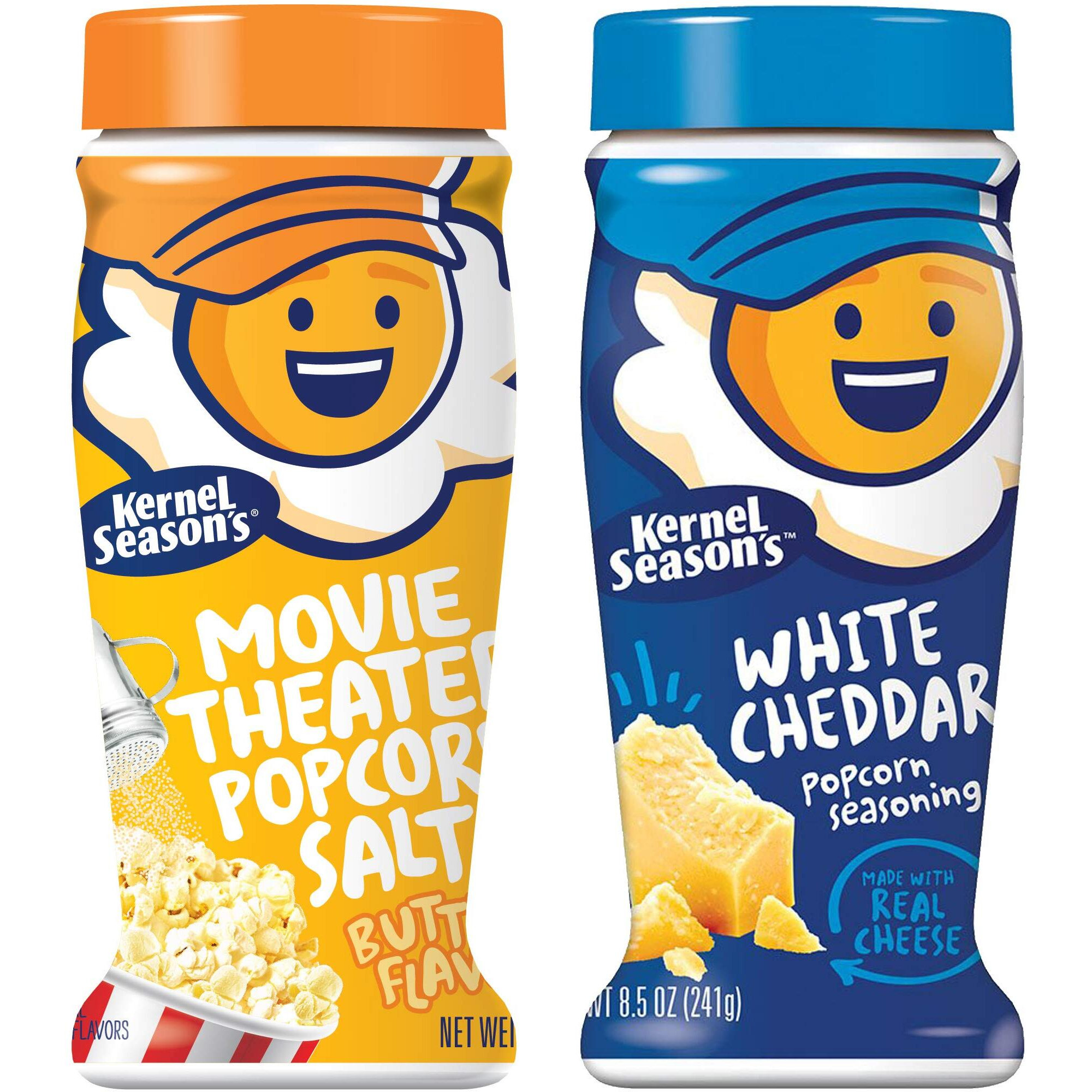 Kernel Season's Popcorn Seasoning Movie Theater Butter Salt & White Cheddar, 8.5 Ounce (Pack Of 2)