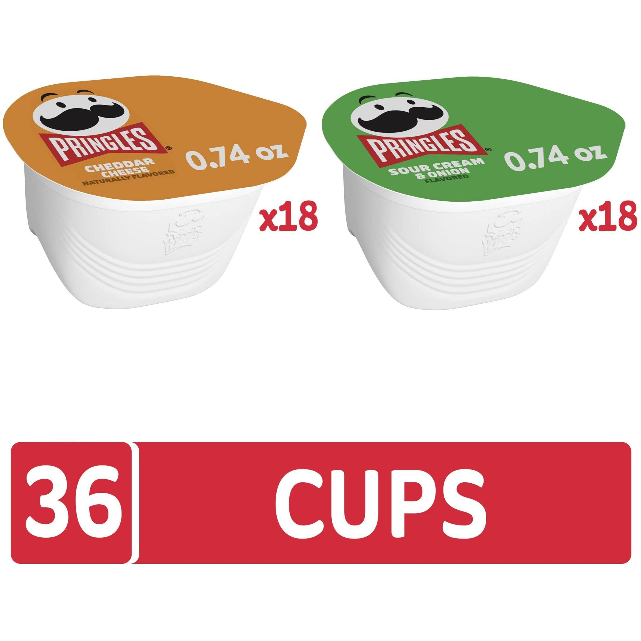 Pringles Potato Crisps Chips, Snack Stacks, Lunch Snacks, Office And Kids Snacks, Variety Pack (36 Cups)