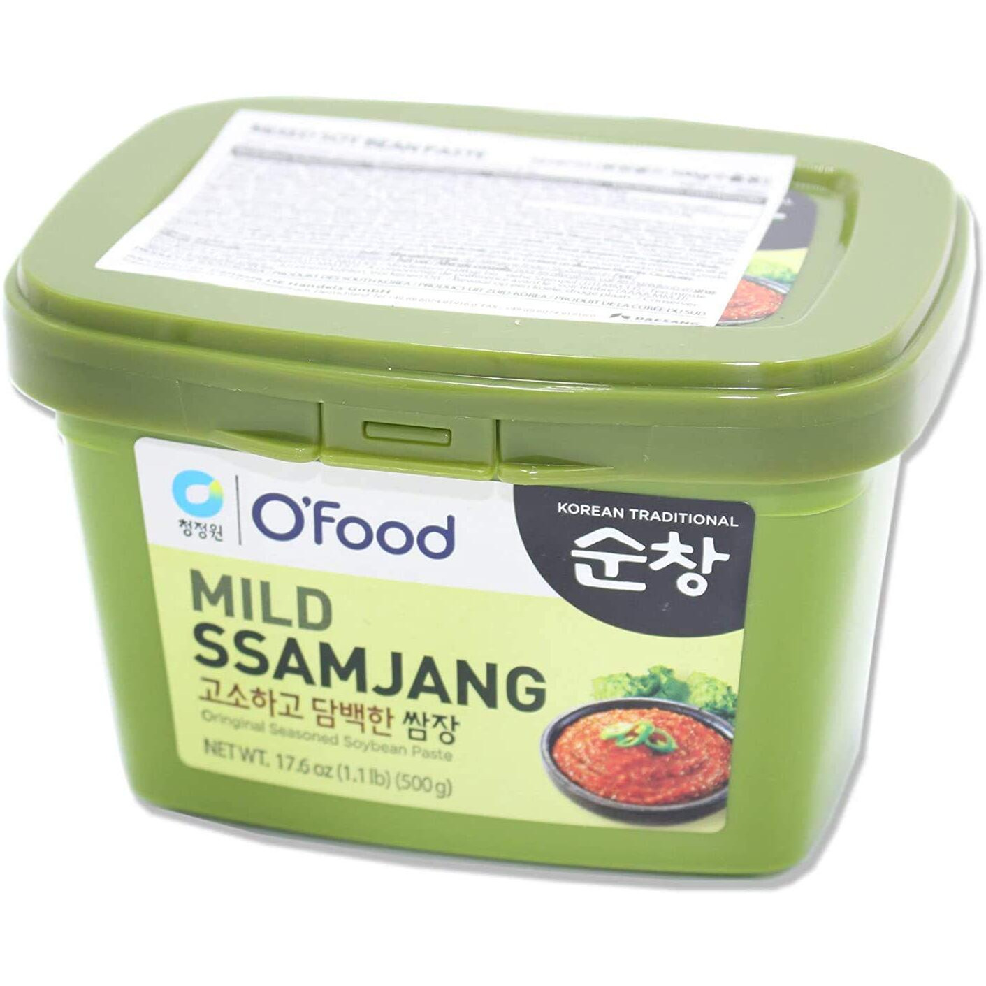 Chung Jung One O'Food Ssamjang, Korean Mild Seasoned Soybean Paste Sauce, Perfect For Rice, Noodles, Fresh Vegetables And Meat, Savory And Flavorful (1.1Lb)