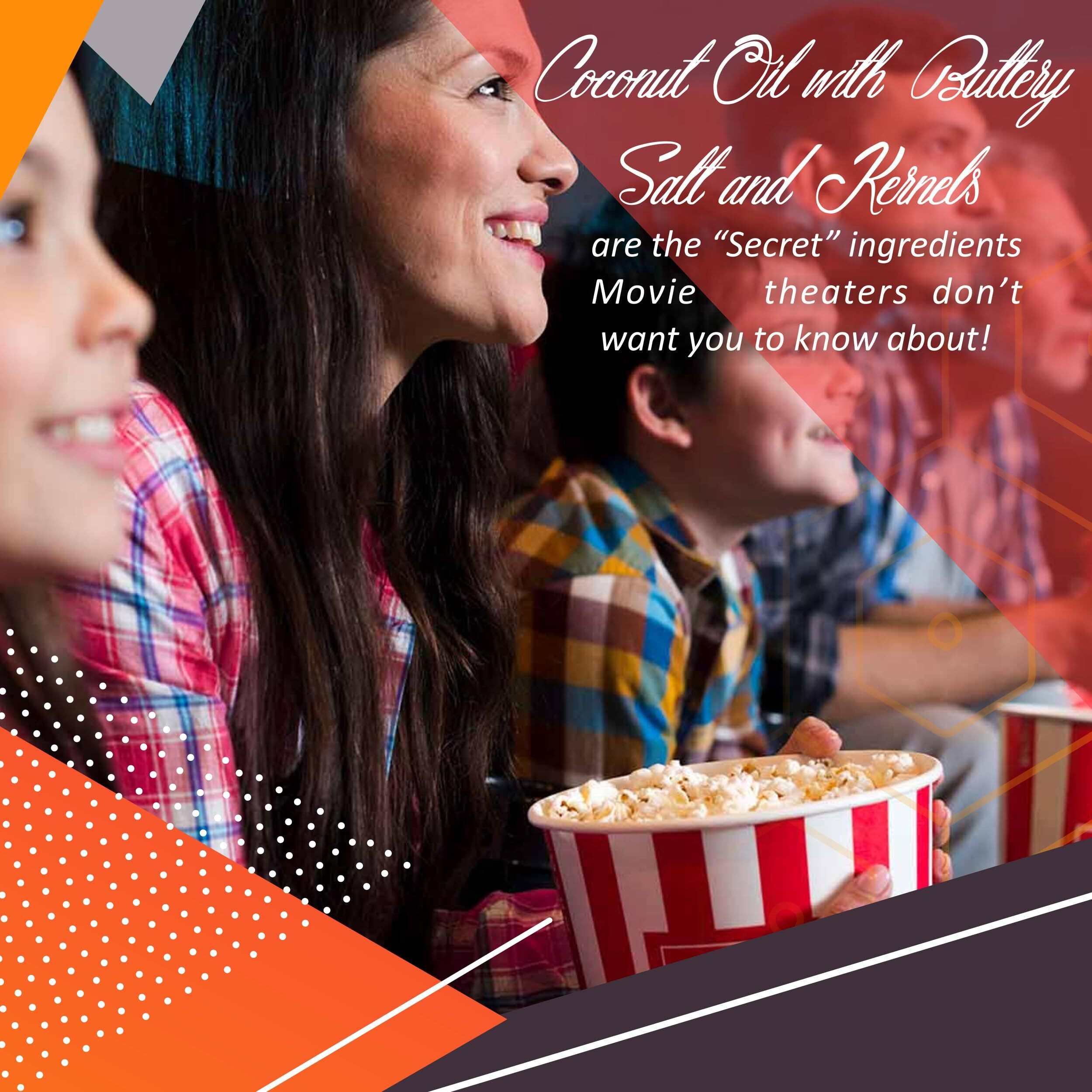 Perfectware Popcorn Kit- (Includes 35Oz Popcorn Season Salt, 4Lbs Yellow Kernels, And 32Oz Butter Flavored Coconut Oil, Plain,Pw-Popcorn Kit-3