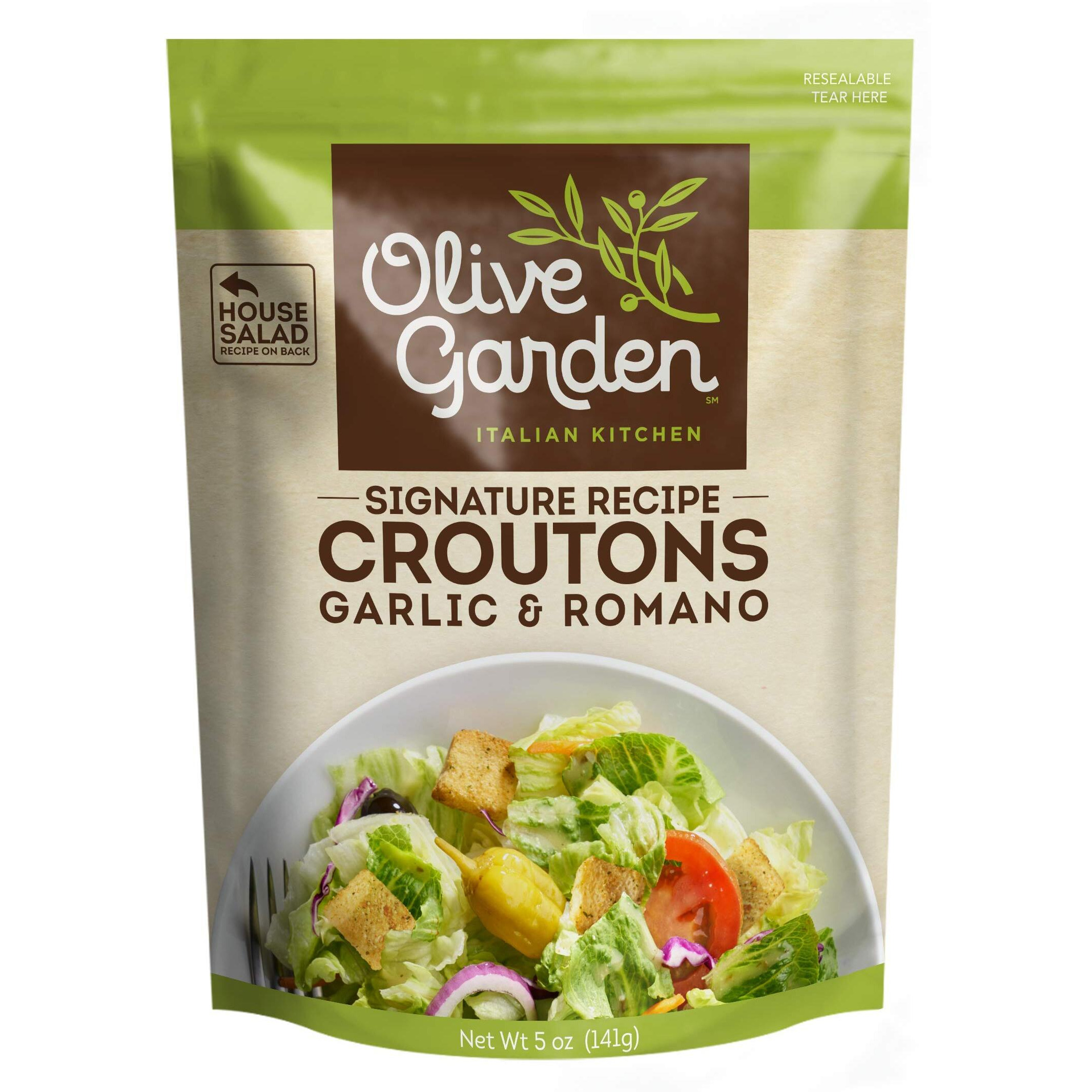 Olive Garden Seasoned Croutons, Garlic & Romano, 5 Ounce (Pack Of 9)