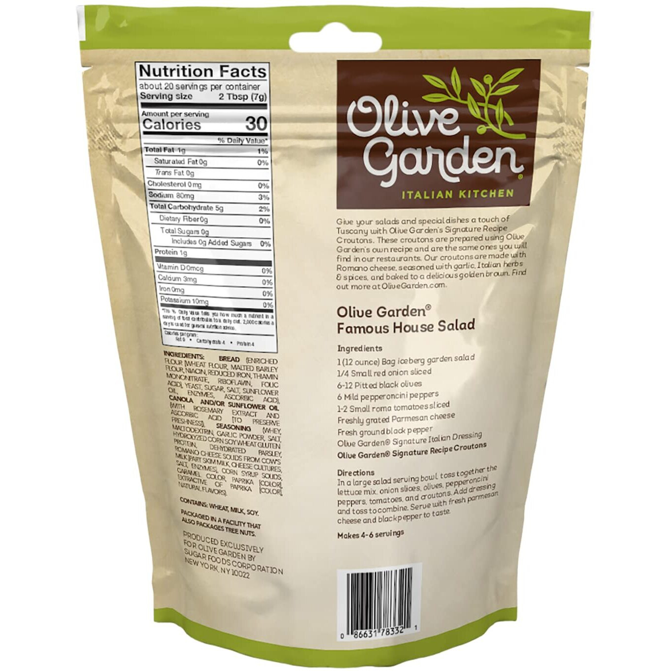 Olive Garden Seasoned Croutons, Garlic & Romano, 5 Ounce (Pack Of 9)