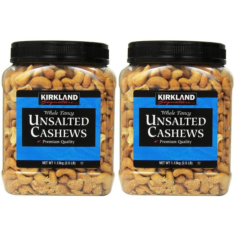 Kirkland Signature Kirkland Signature Unsalted Cashews, 2.5 Pound, 2 Pack