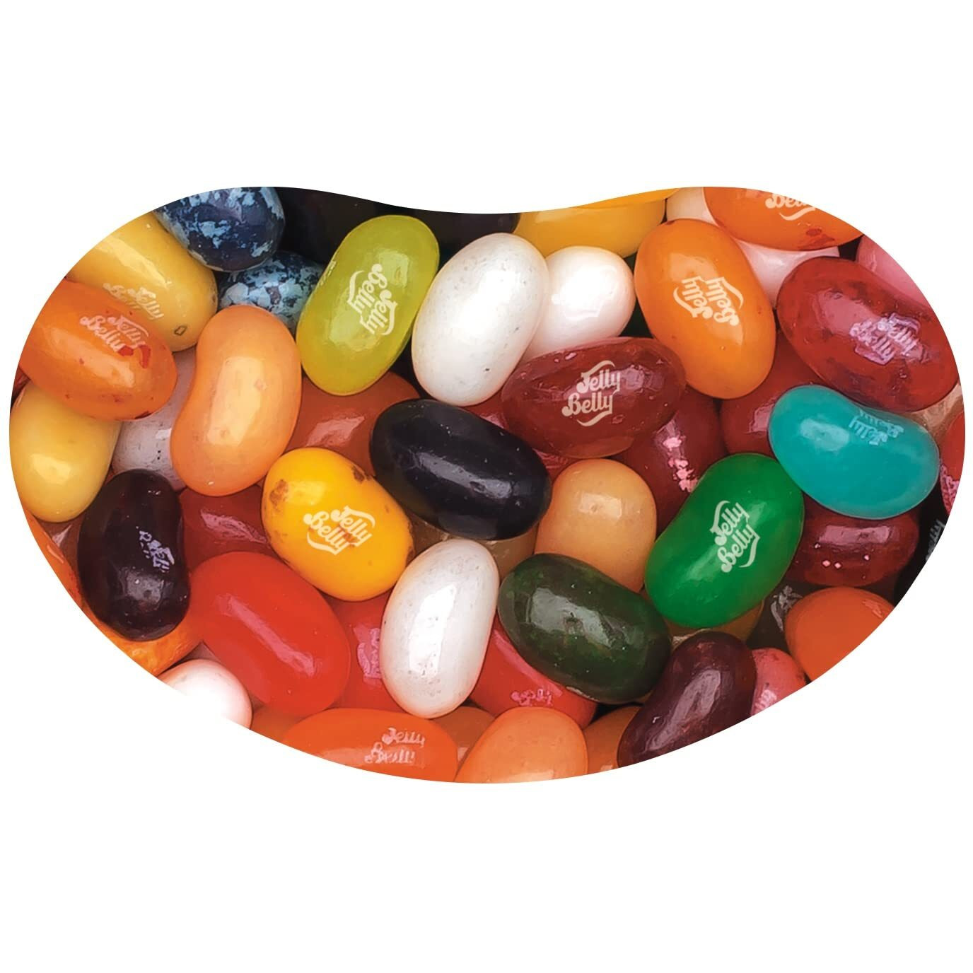 Jelly Belly Fruit Bowl 16 Flavors Jelly Beans - 1 Pound (16 Ounces) Resealable Bag - Genuine, Official, Straight From The Source