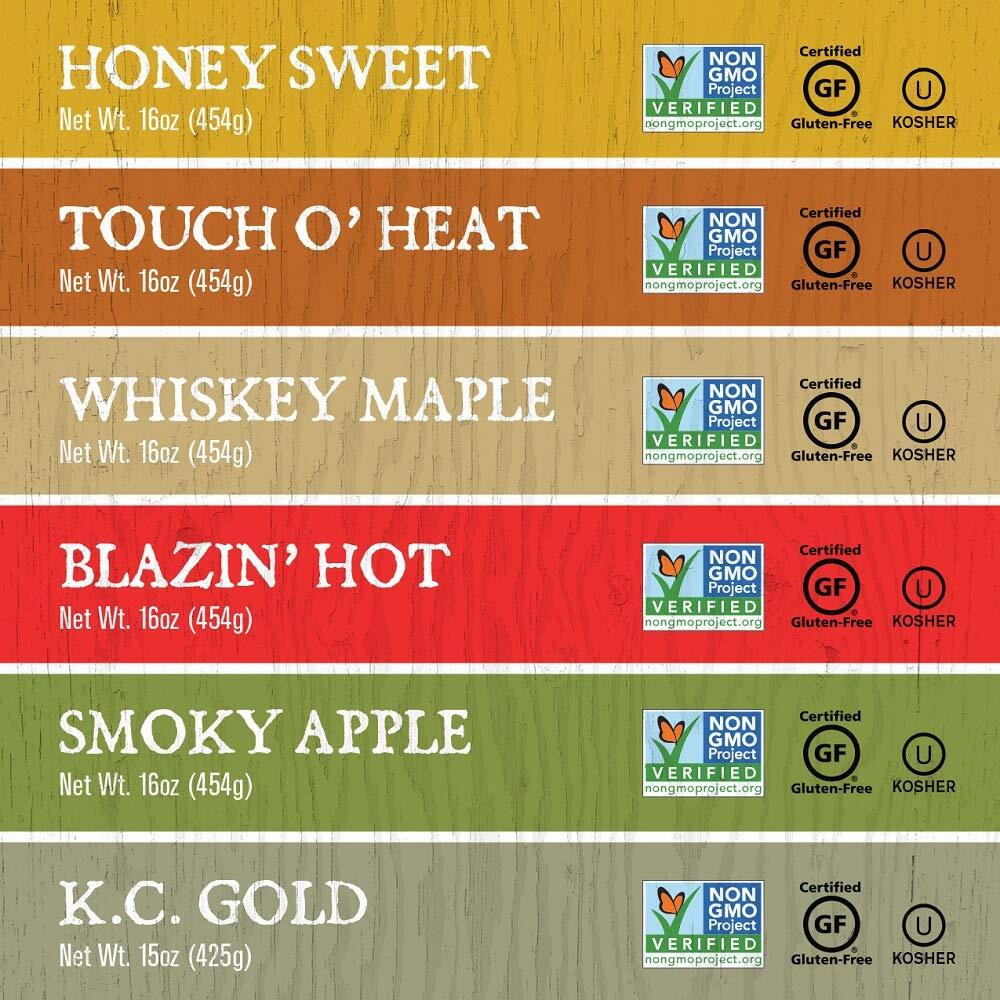 Rufus Teague - Variety Bbq Sauce Pack - Premium Barbecue Sauce - 6 Bottles