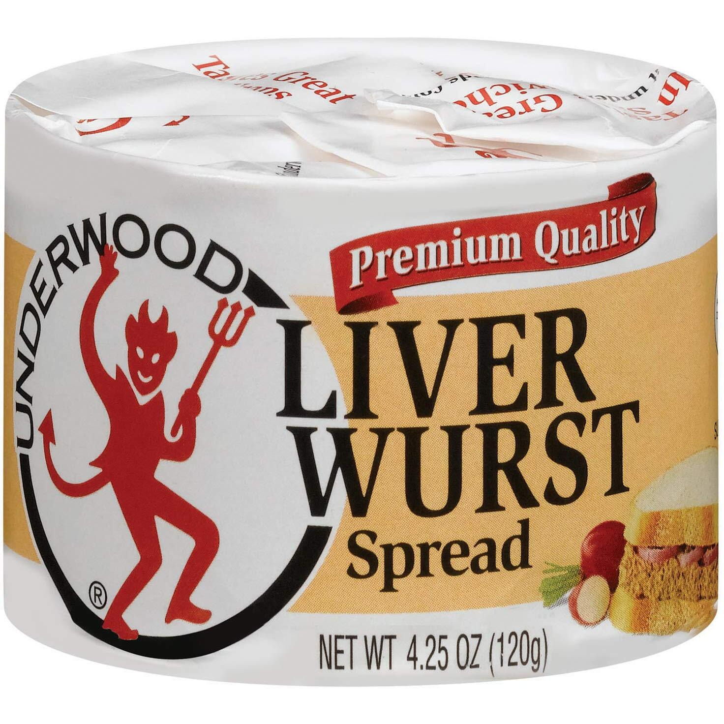 Underwood Liver Wurst Spread, 4.25 Ounce (Pack Of 24)