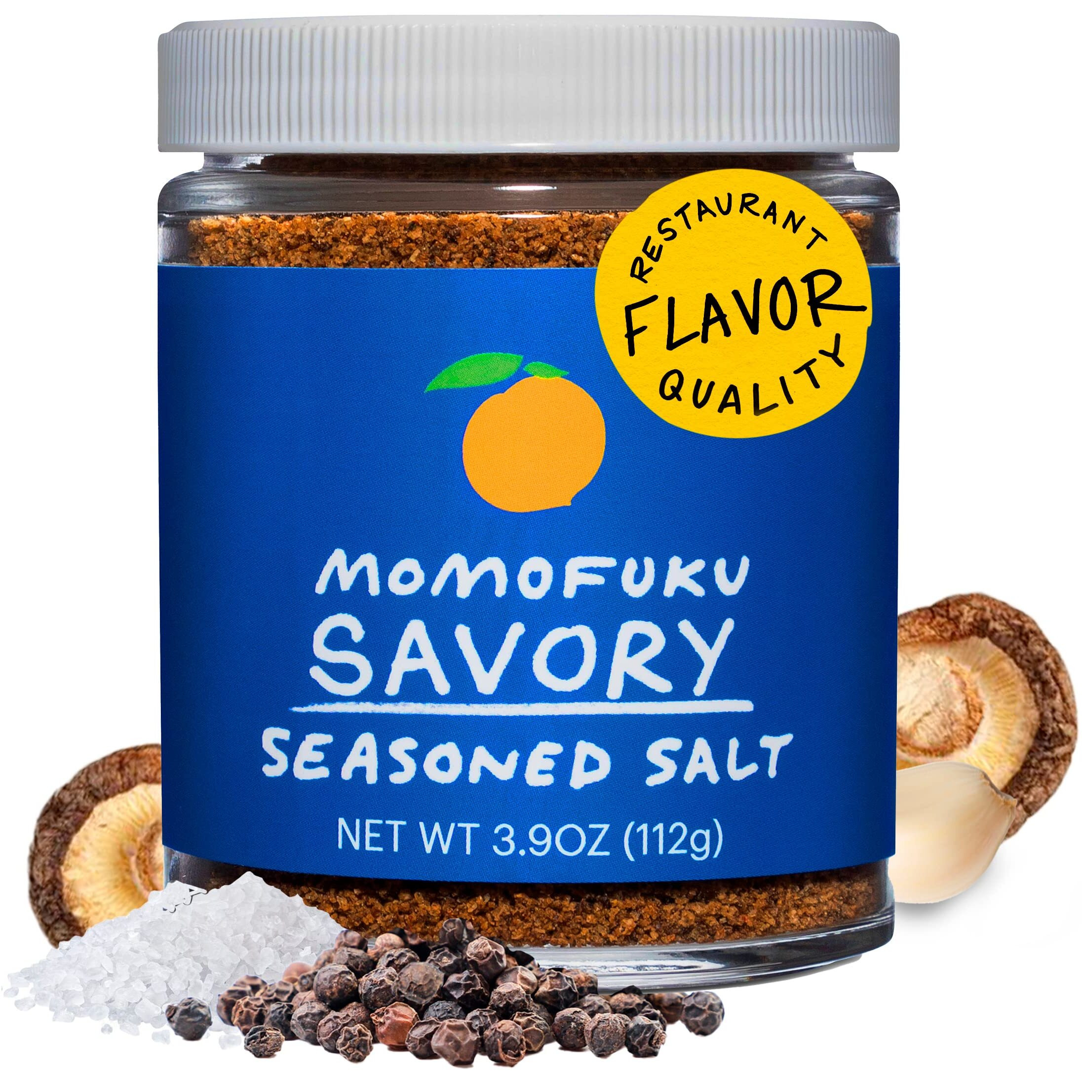 Momofuku Savory Seasoned Salt By David Chang, (4 Ounces), Umami Seasoning For Meat & Vegetables, Supercharged Salt & Pepper, Chef Made For Cooking, Extra Umami Boost