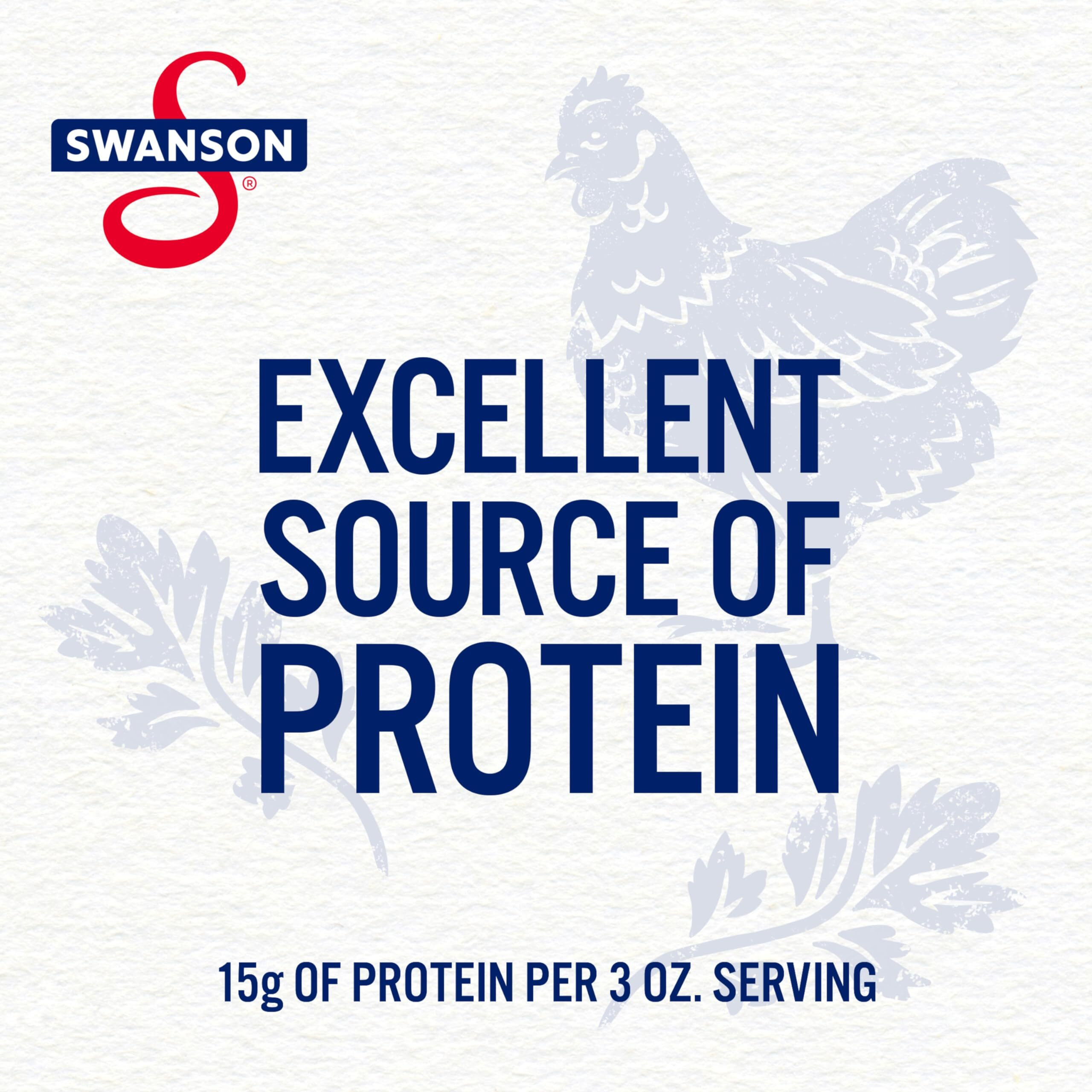 Swanson White Premium Chunk Chicken Breast With Rib Meat In Water, 9.75 Oz. Can (Pack Of 12)