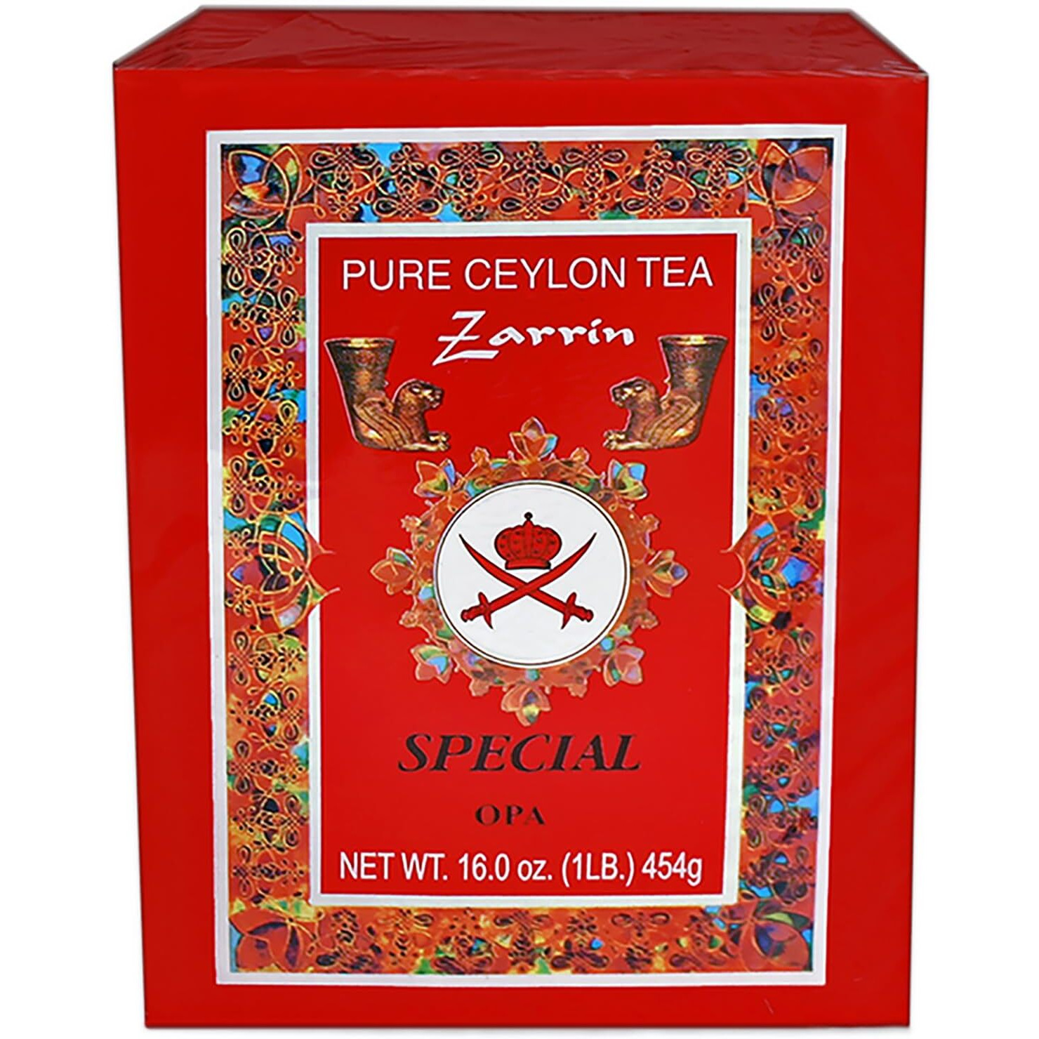 Zarrin - Pure Ceylon Tea Opa, Orange Pekoe A, 1Lb (454G), Loose Leaf Tea